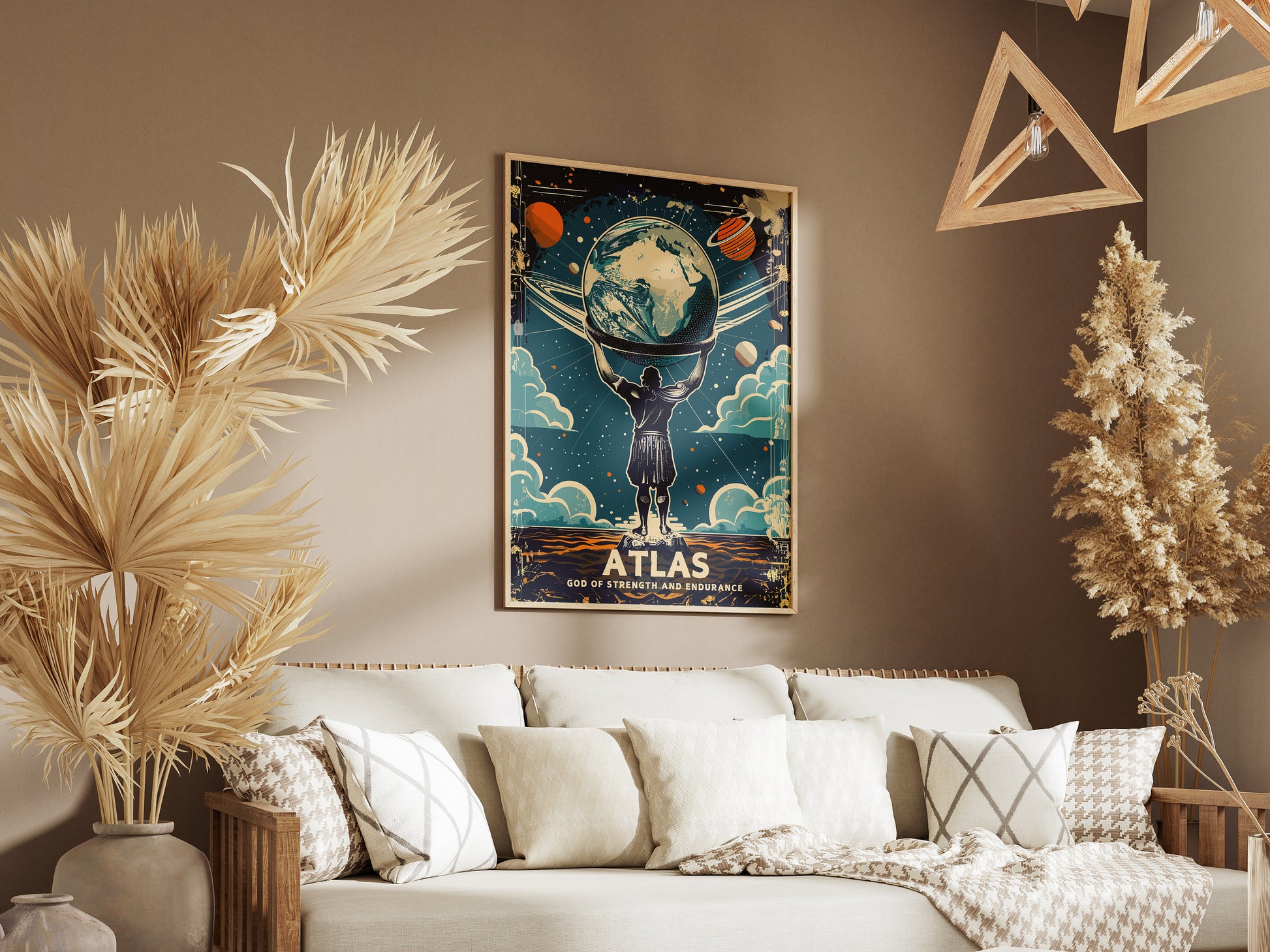 Titan Atlas, Greek God Atlas, Atlas God Poster