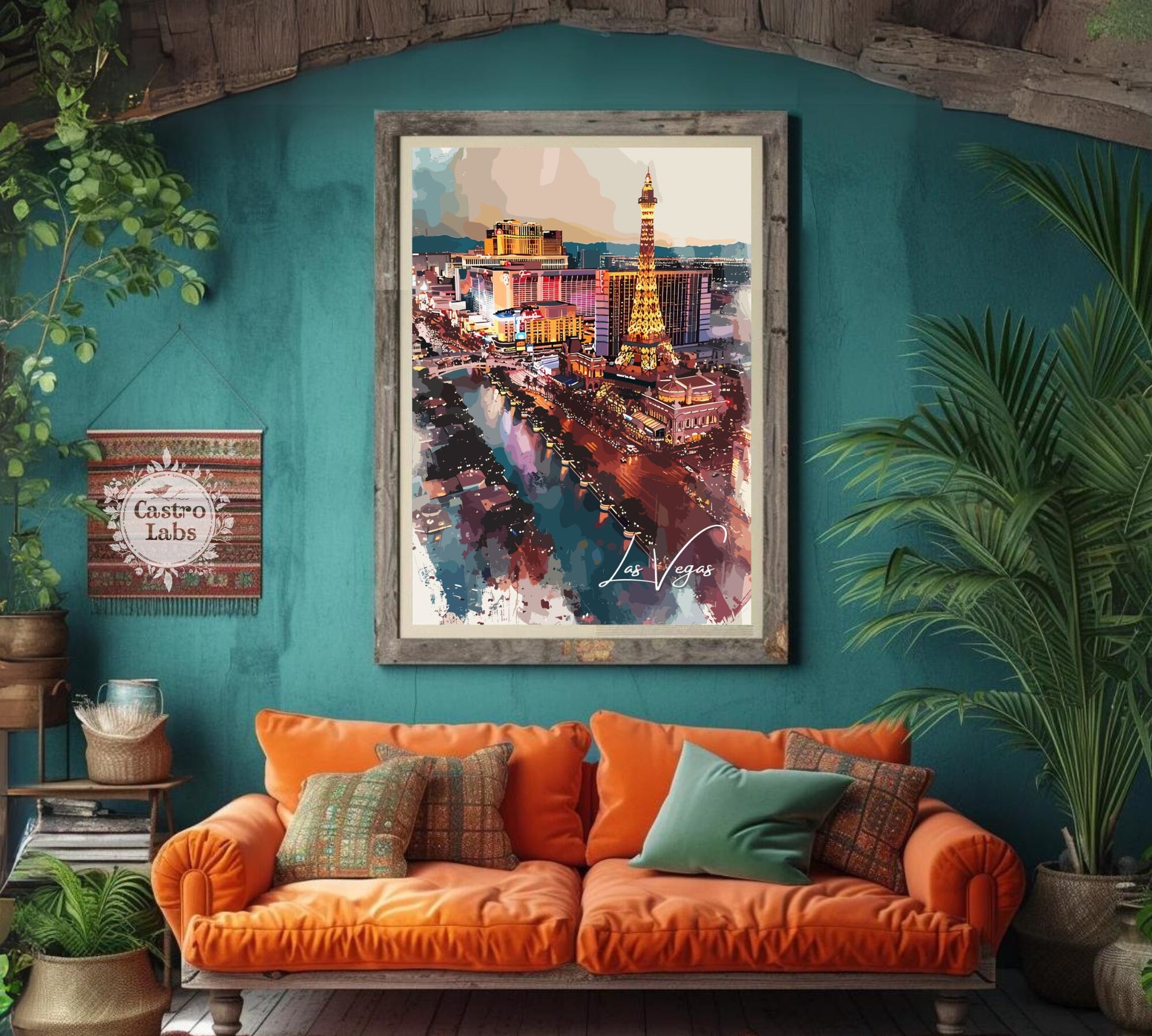 Las Vegas Poster, Las Vegas Print, Las Vegas Painting, Las Vegas Artwork, Home Décor