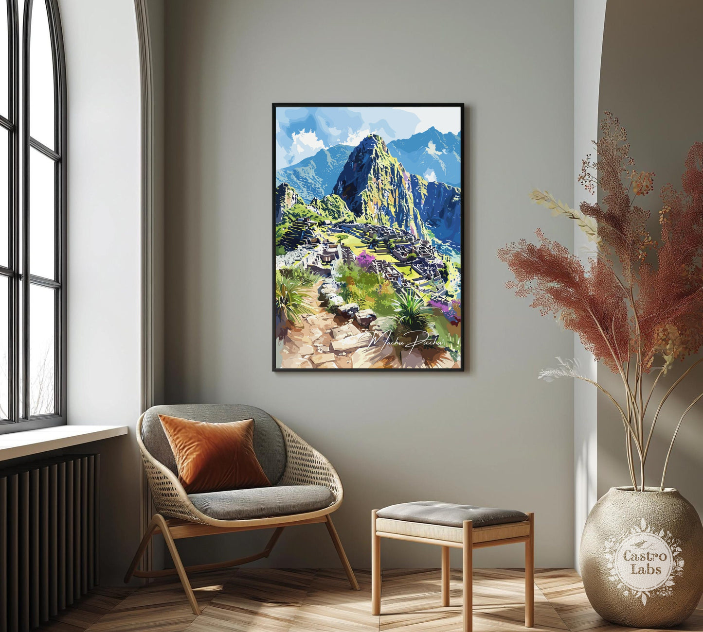 Machu Picchu Poster, Machu Picchu Photo Print, Machu Picchu Artwork, Home Décor, Machu Picchu Painting