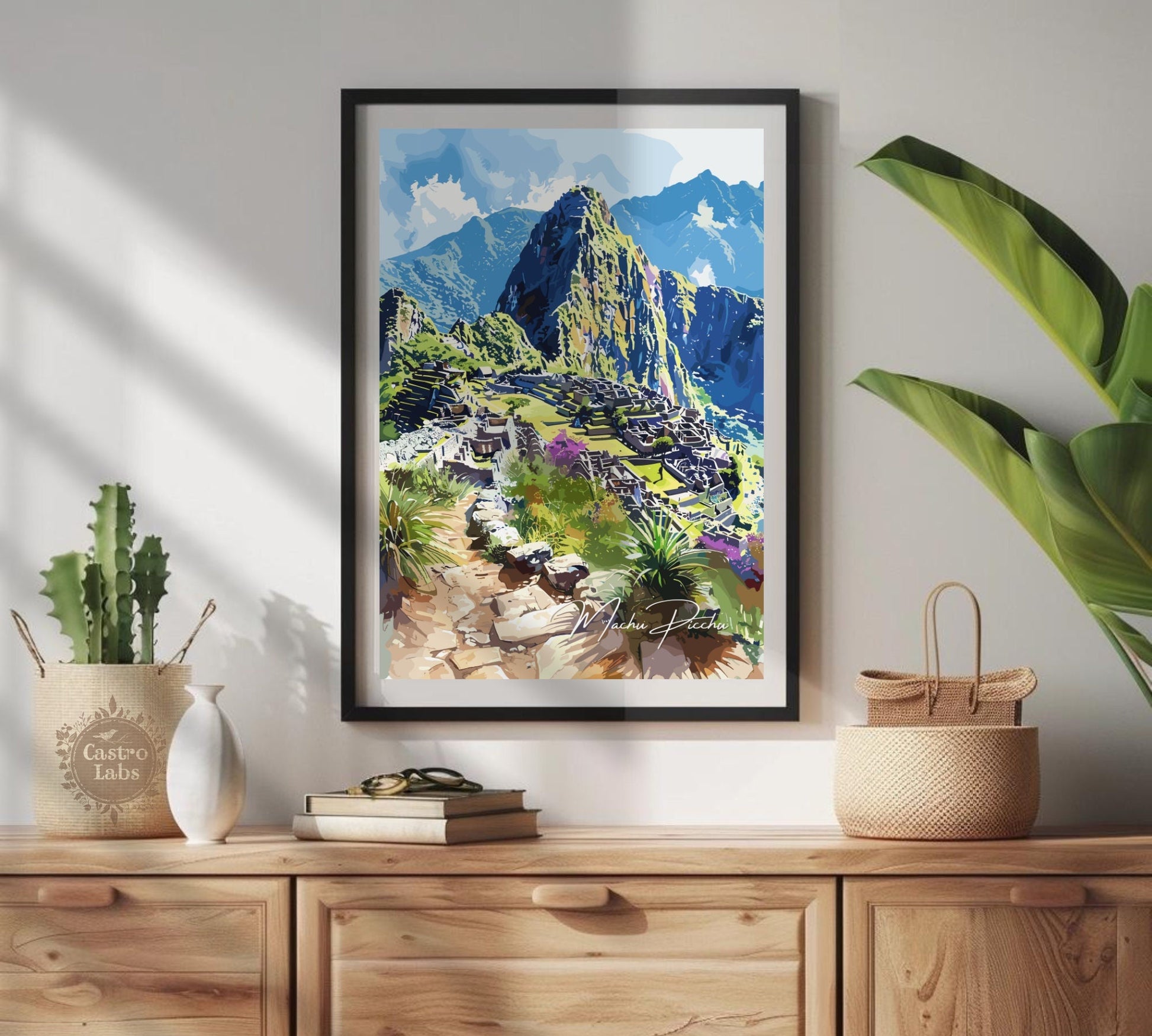 Machu Picchu Poster, Machu Picchu Photo Print, Machu Picchu Artwork, Home Décor, Machu Picchu Painting