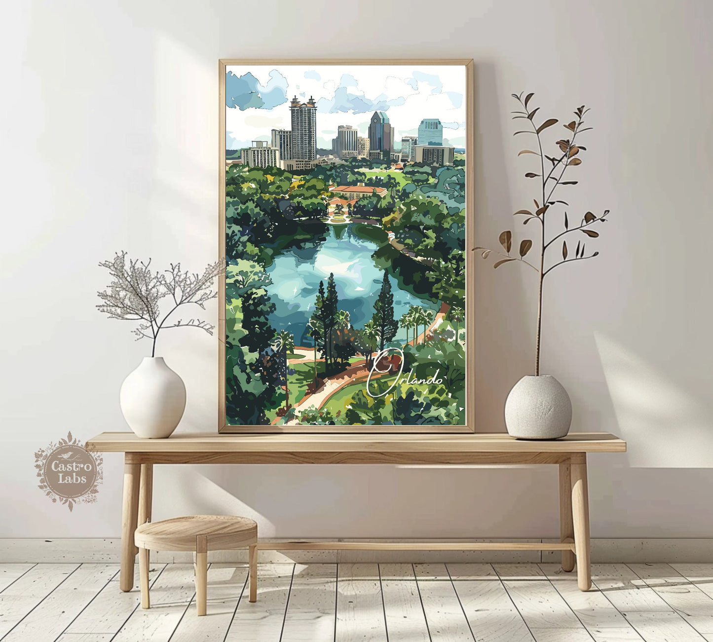 Orlando Poster, Orlando Print, Orlando Artwork, Home Décor, Orlando Painting