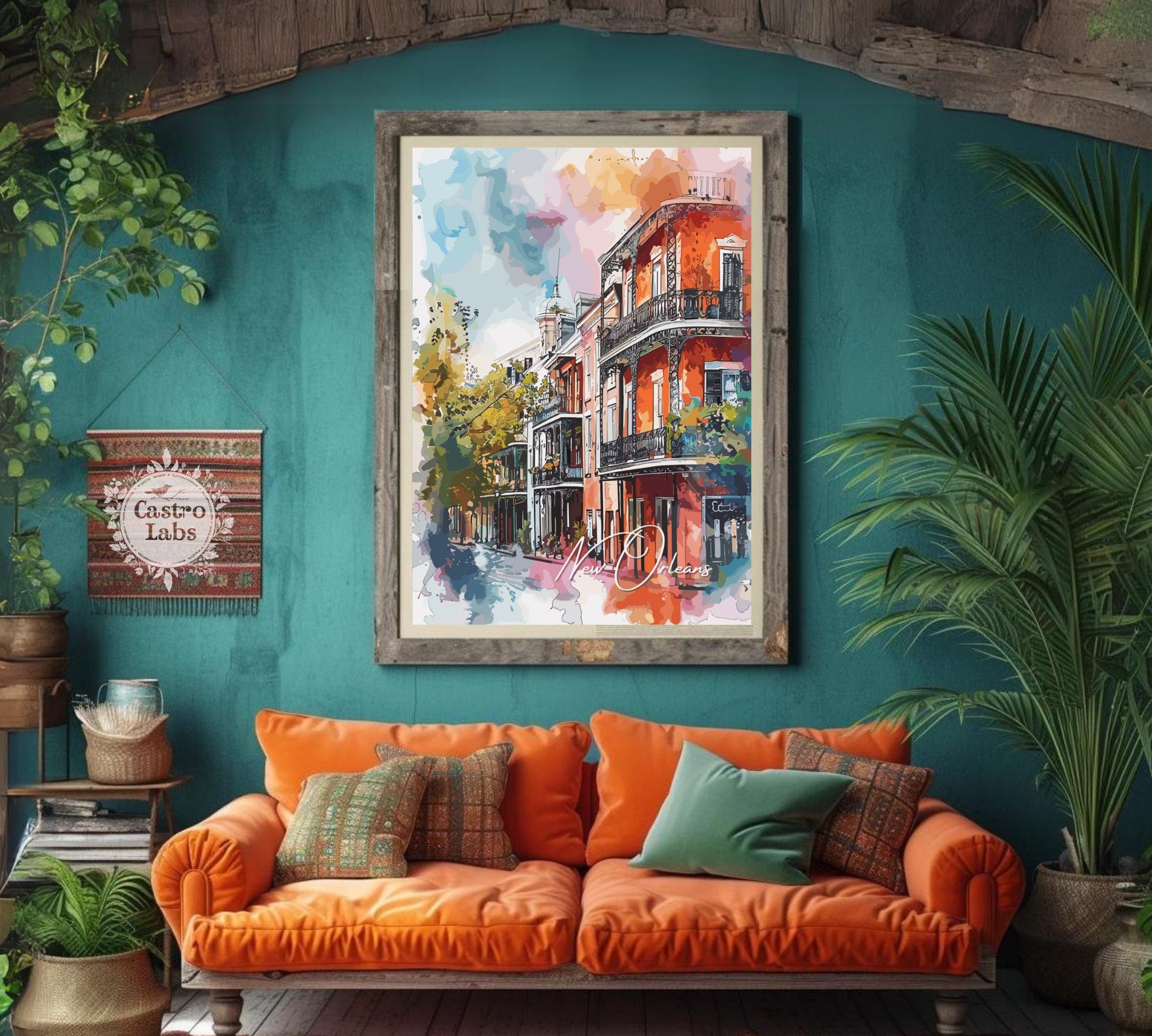 New Orleans Poster, New Orleans Print, New Orleans Artwork, Home Décor, New Orleans Painting