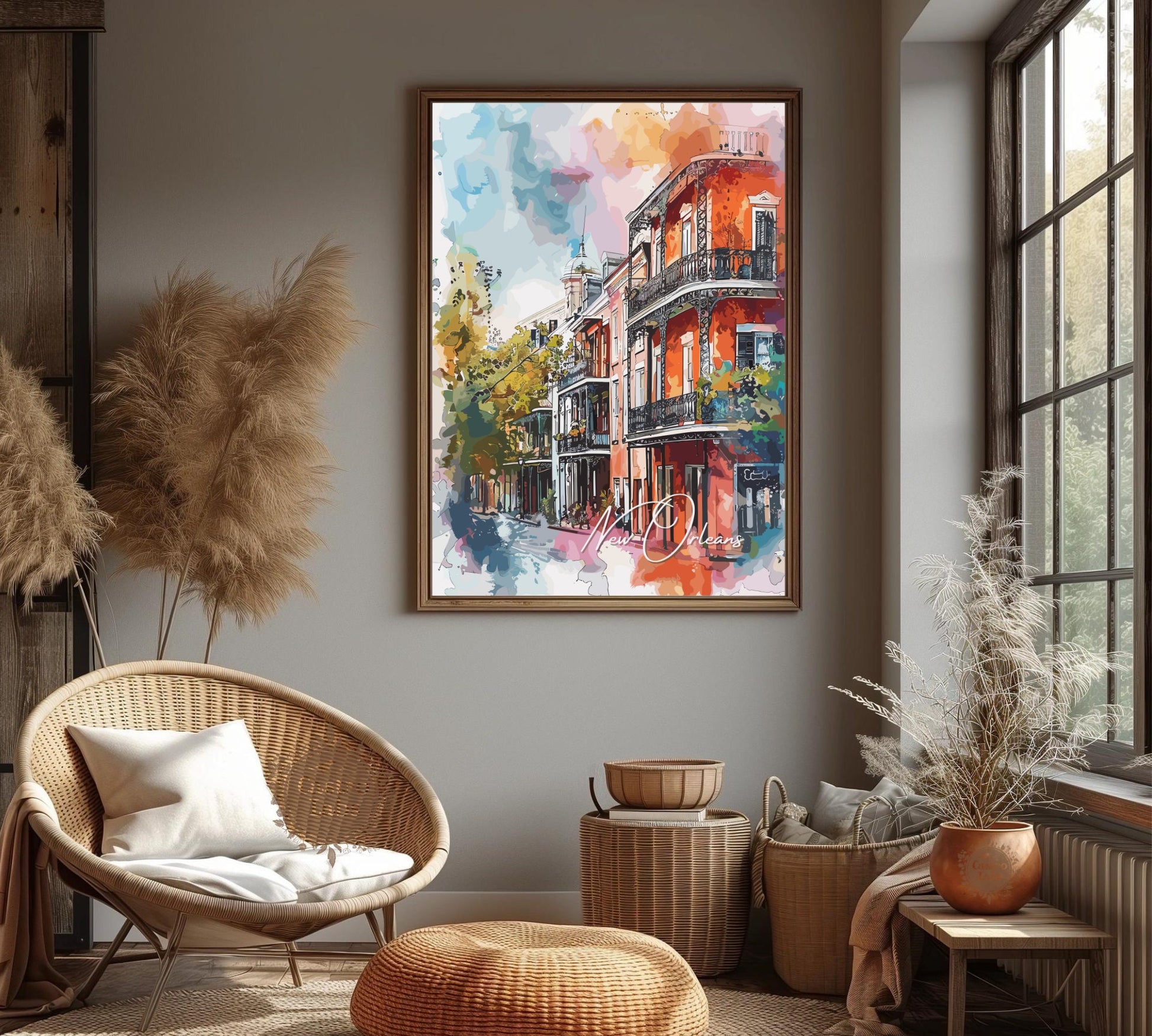 New Orleans Poster, New Orleans Print, New Orleans Artwork, Home Décor, New Orleans Painting