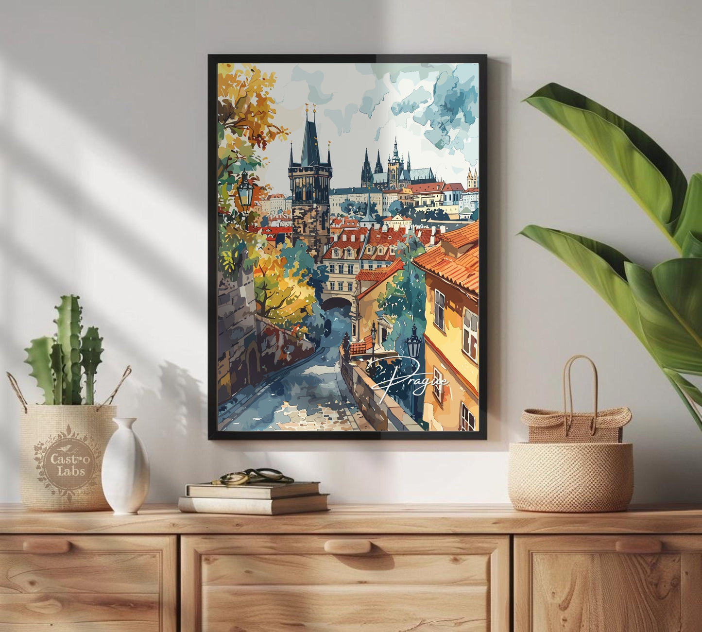 Prague Poster, Prague Photo Print, Prague Artwork, Home Décor, Prague Painting