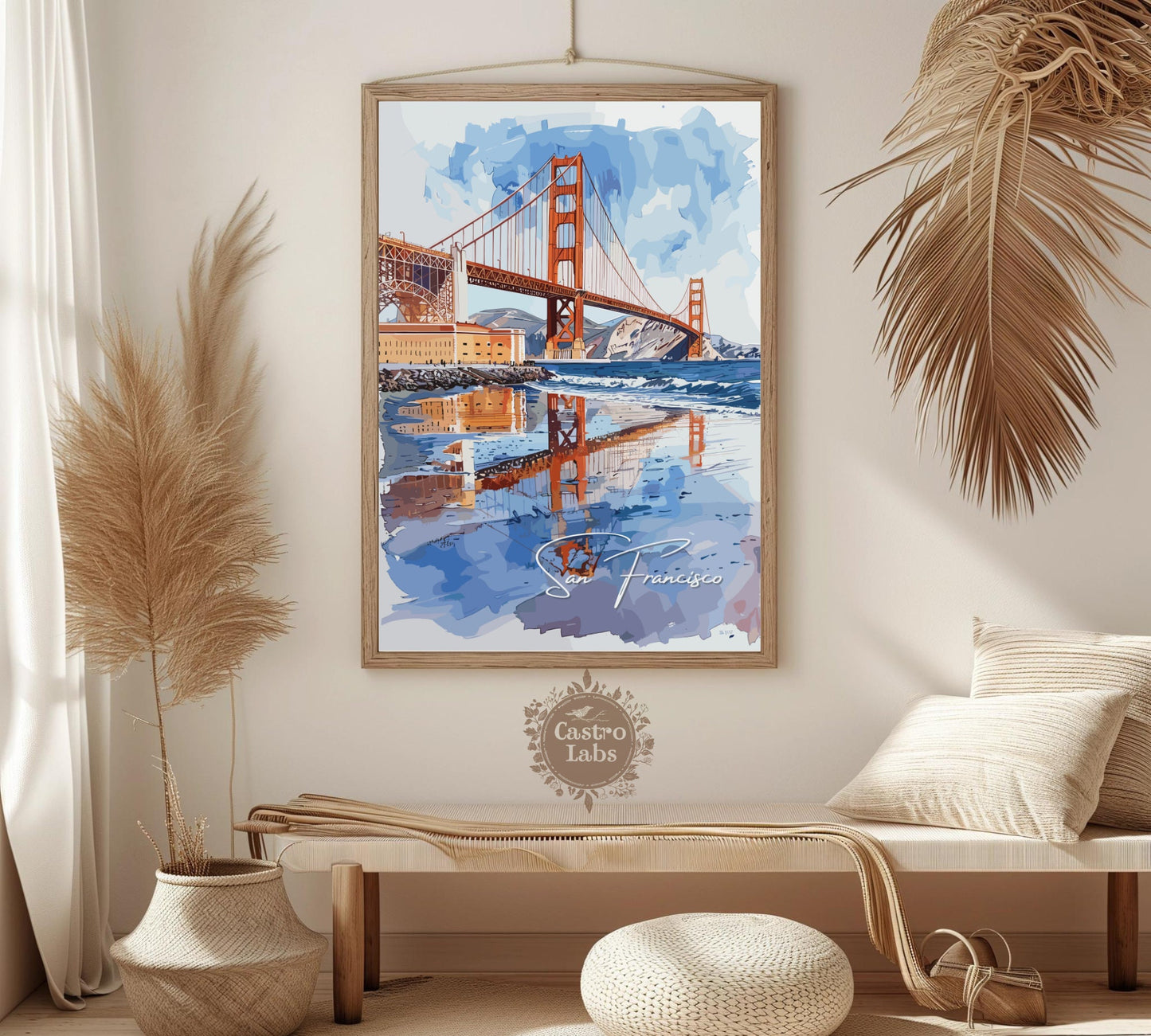 San Francisco Poster, San Francisco California Photo Print, San Francisco Artwork, Home Décor, San Francisco Painting