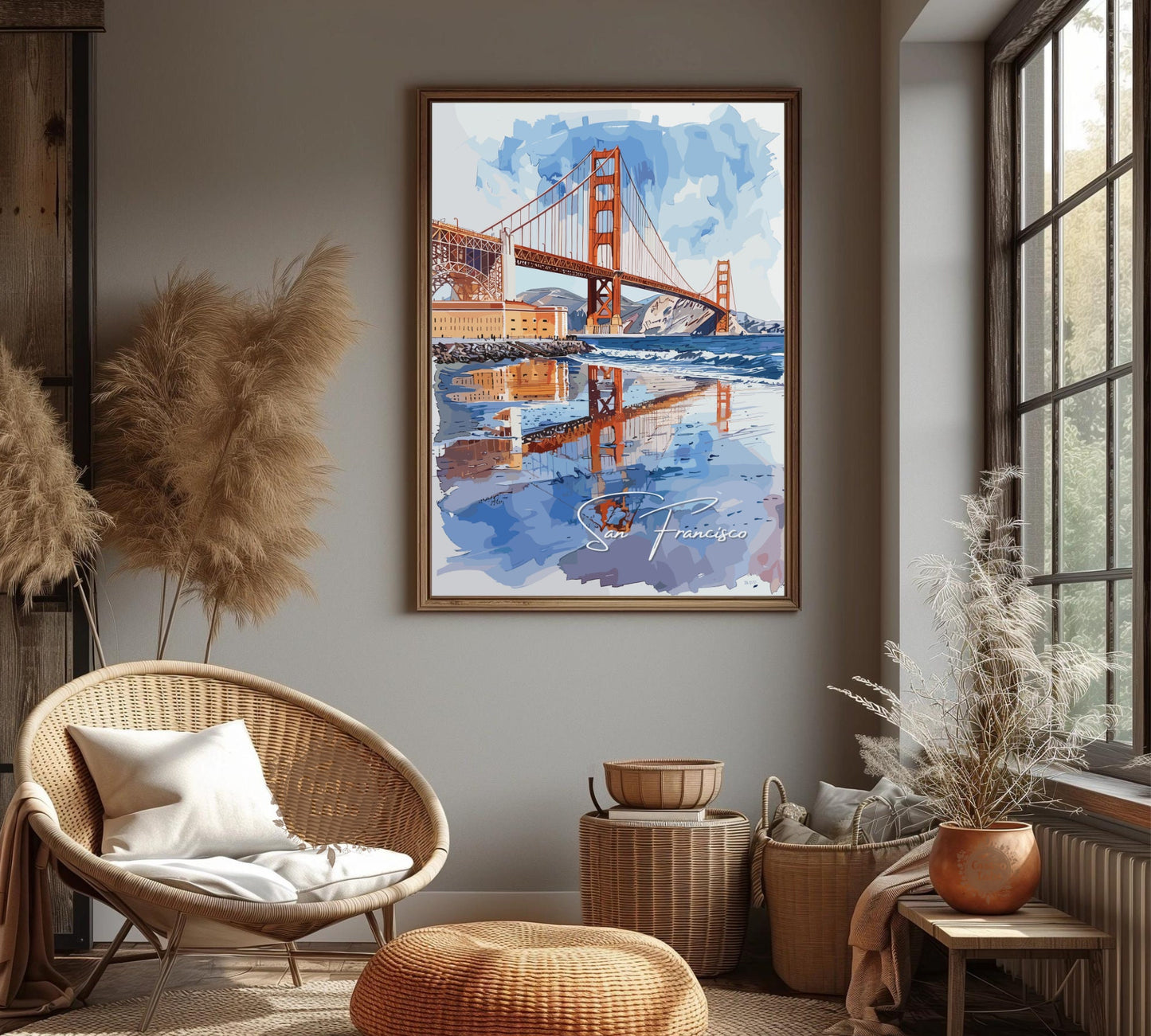 San Francisco Poster, San Francisco California Photo Print, San Francisco Artwork, Home Décor, San Francisco Painting