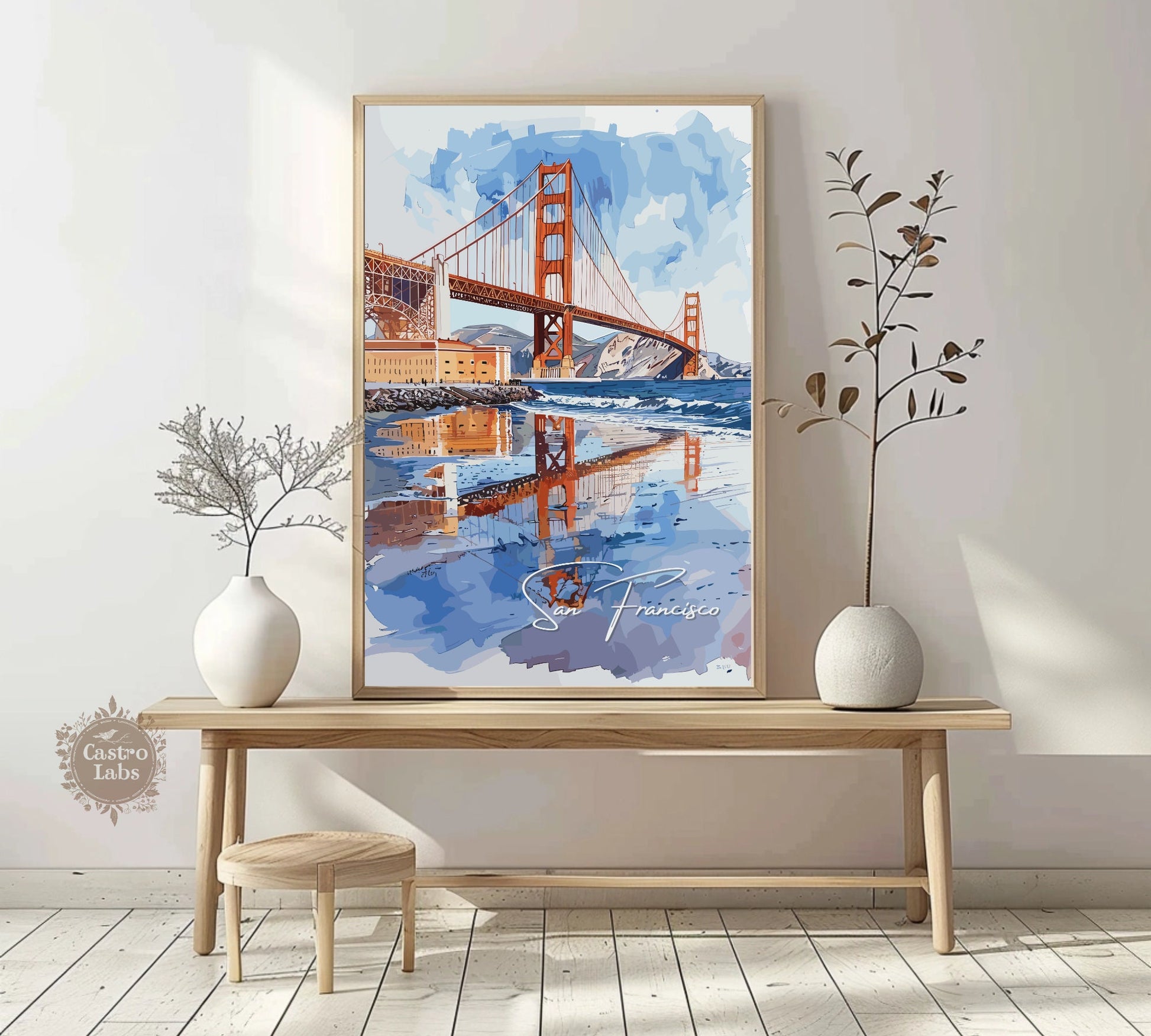 San Francisco Poster, San Francisco California Photo Print, San Francisco Artwork, Home Décor, San Francisco Painting