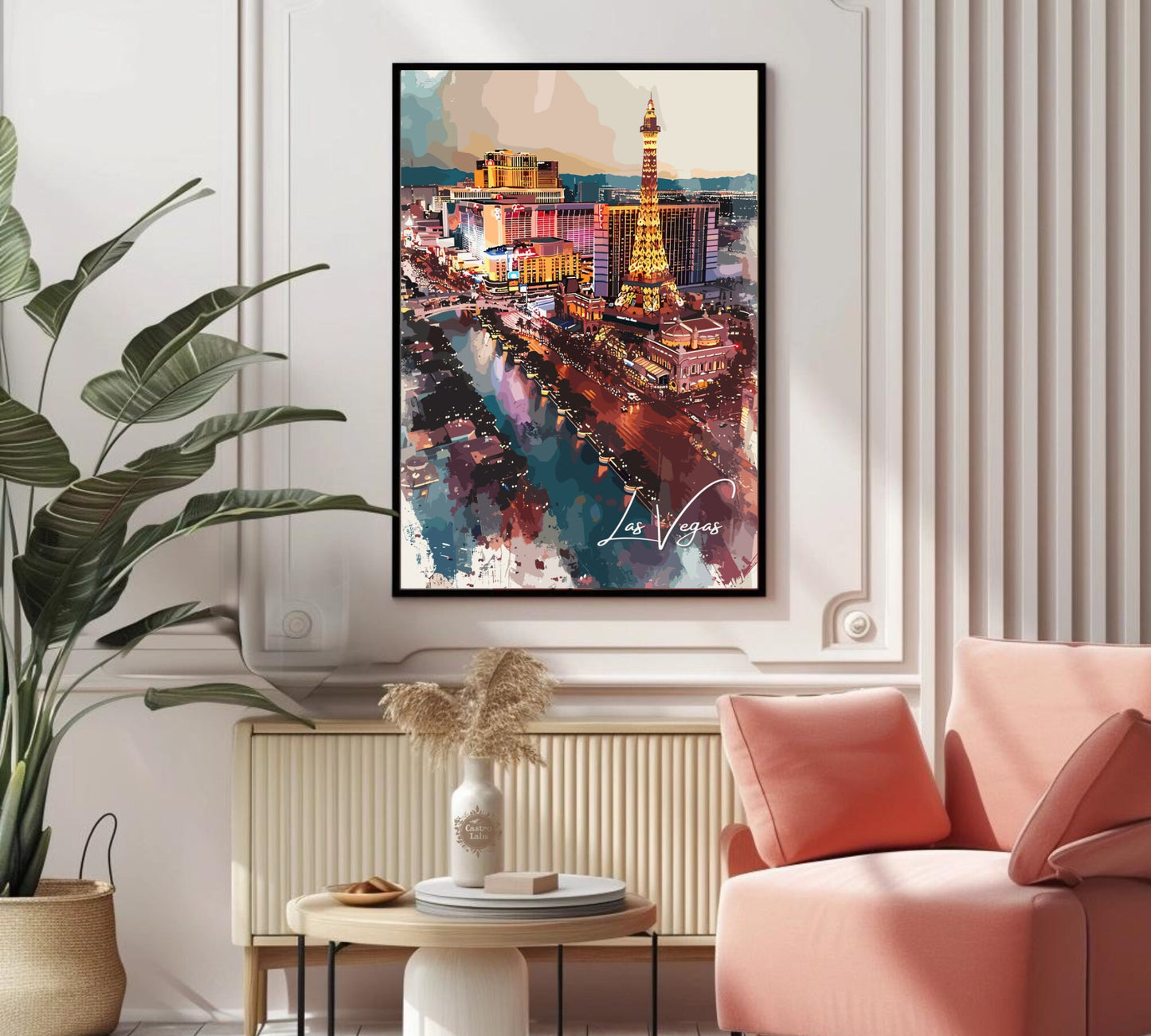 Las Vegas Poster, Las Vegas Print, Las Vegas Painting, Las Vegas Artwork, Home Décor