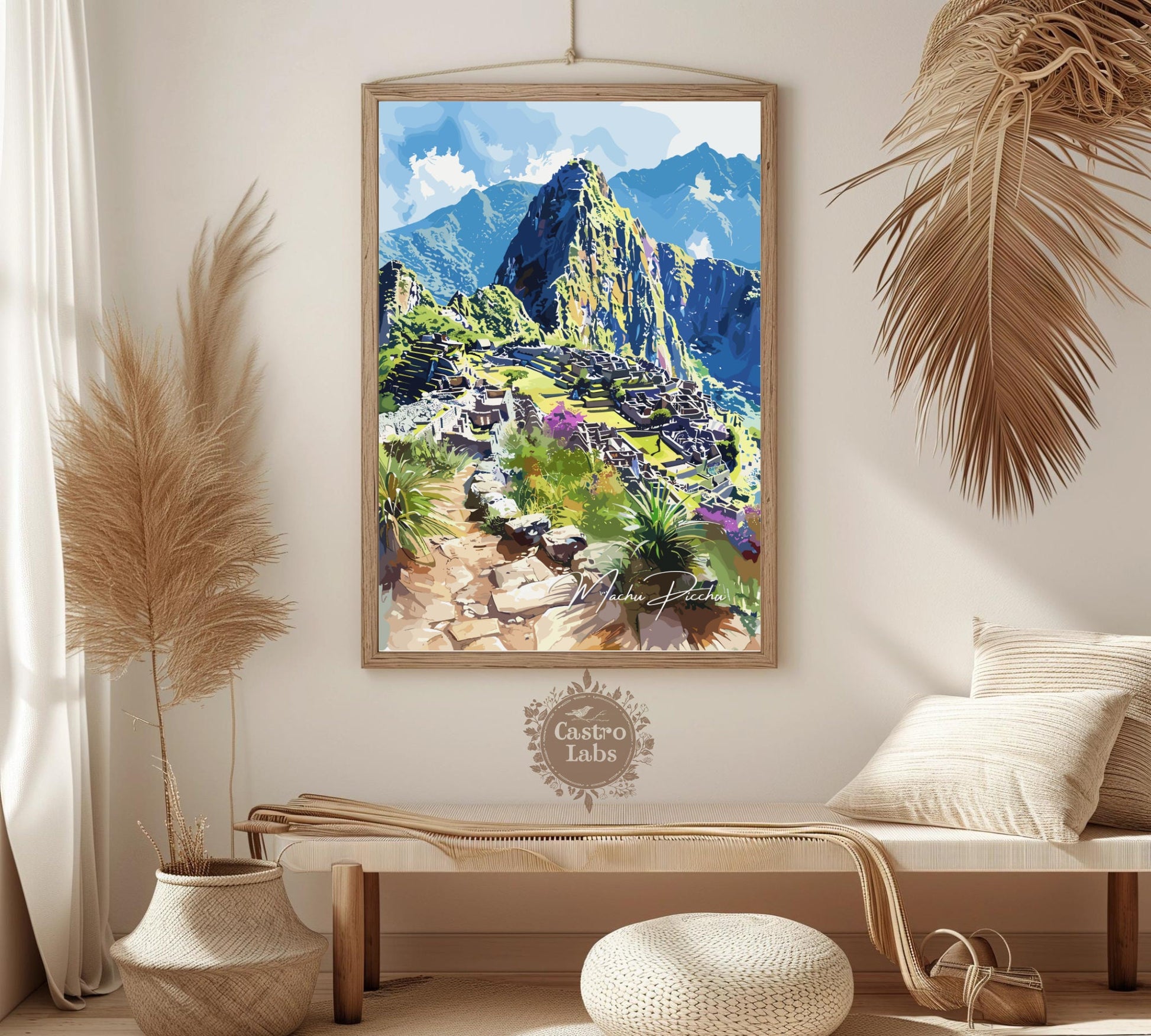 Machu Picchu Poster, Machu Picchu Photo Print, Machu Picchu Artwork, Home Décor, Machu Picchu Painting