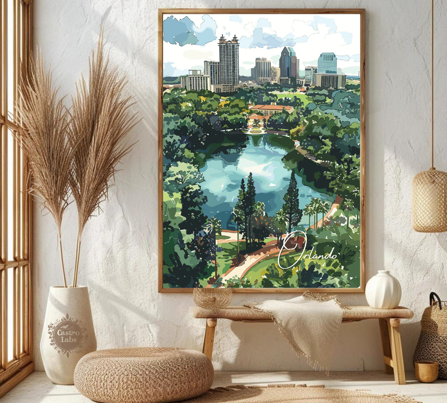 Orlando Poster, Orlando Print, Orlando Artwork, Home Décor, Orlando Painting