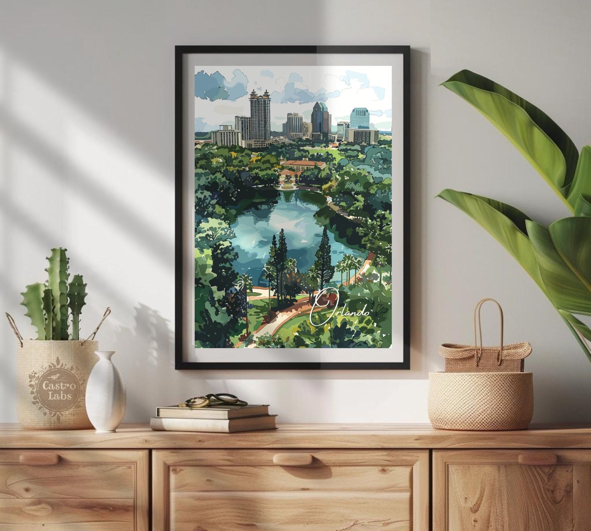 Orlando Poster, Orlando Print, Orlando Artwork, Home Décor, Orlando Painting