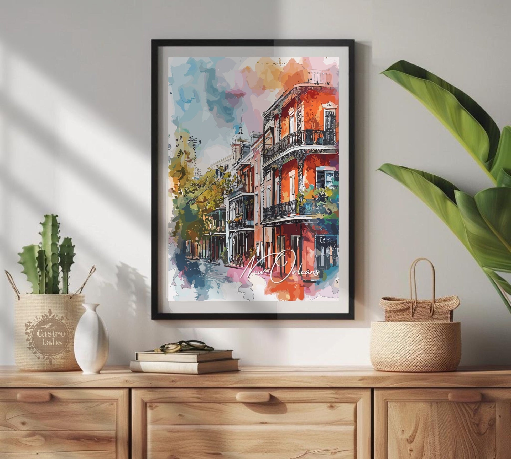 New Orleans Poster, New Orleans Print, New Orleans Artwork, Home Décor, New Orleans Painting