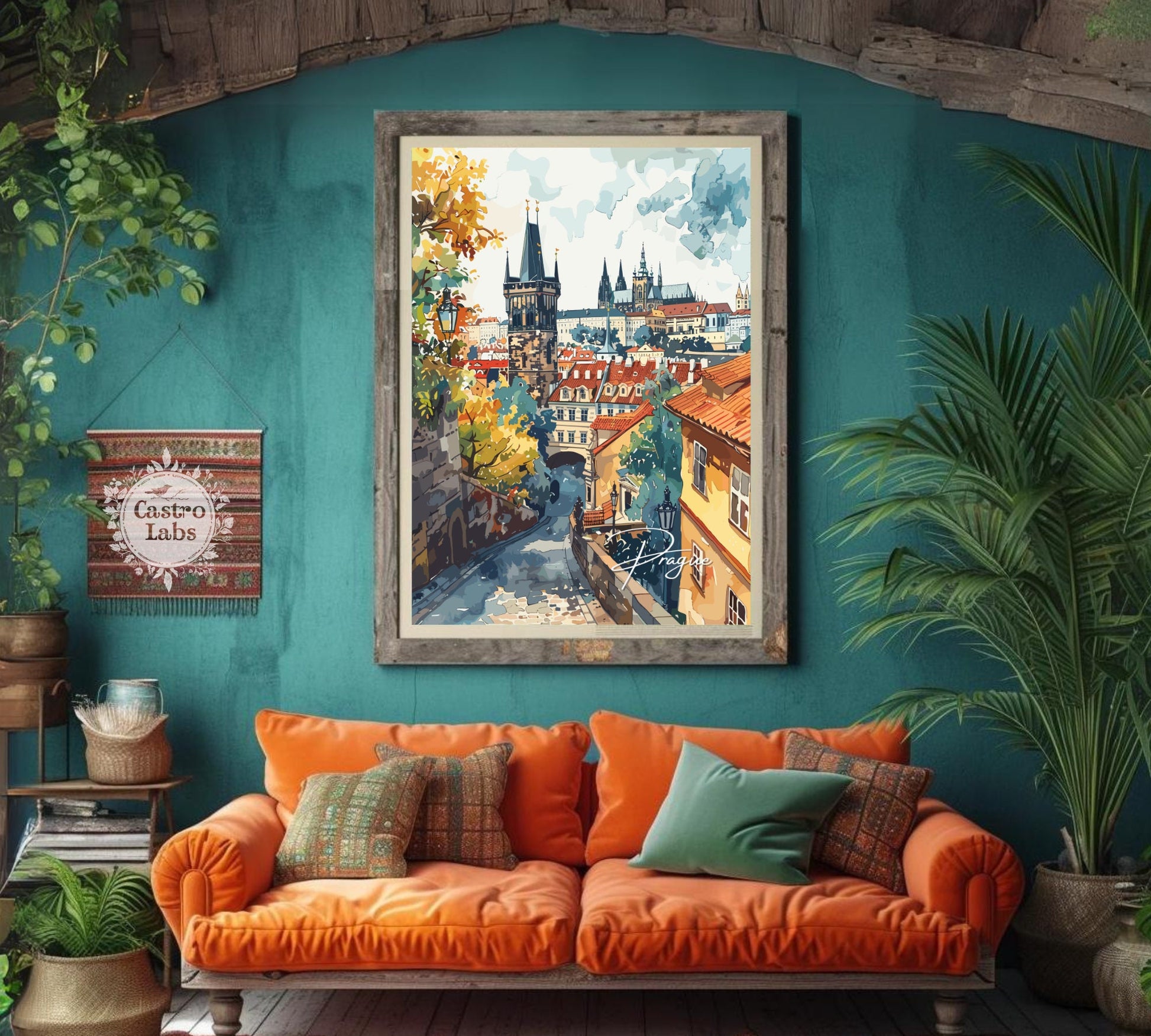 Prague Poster, Prague Photo Print, Prague Artwork, Home Décor, Prague Painting