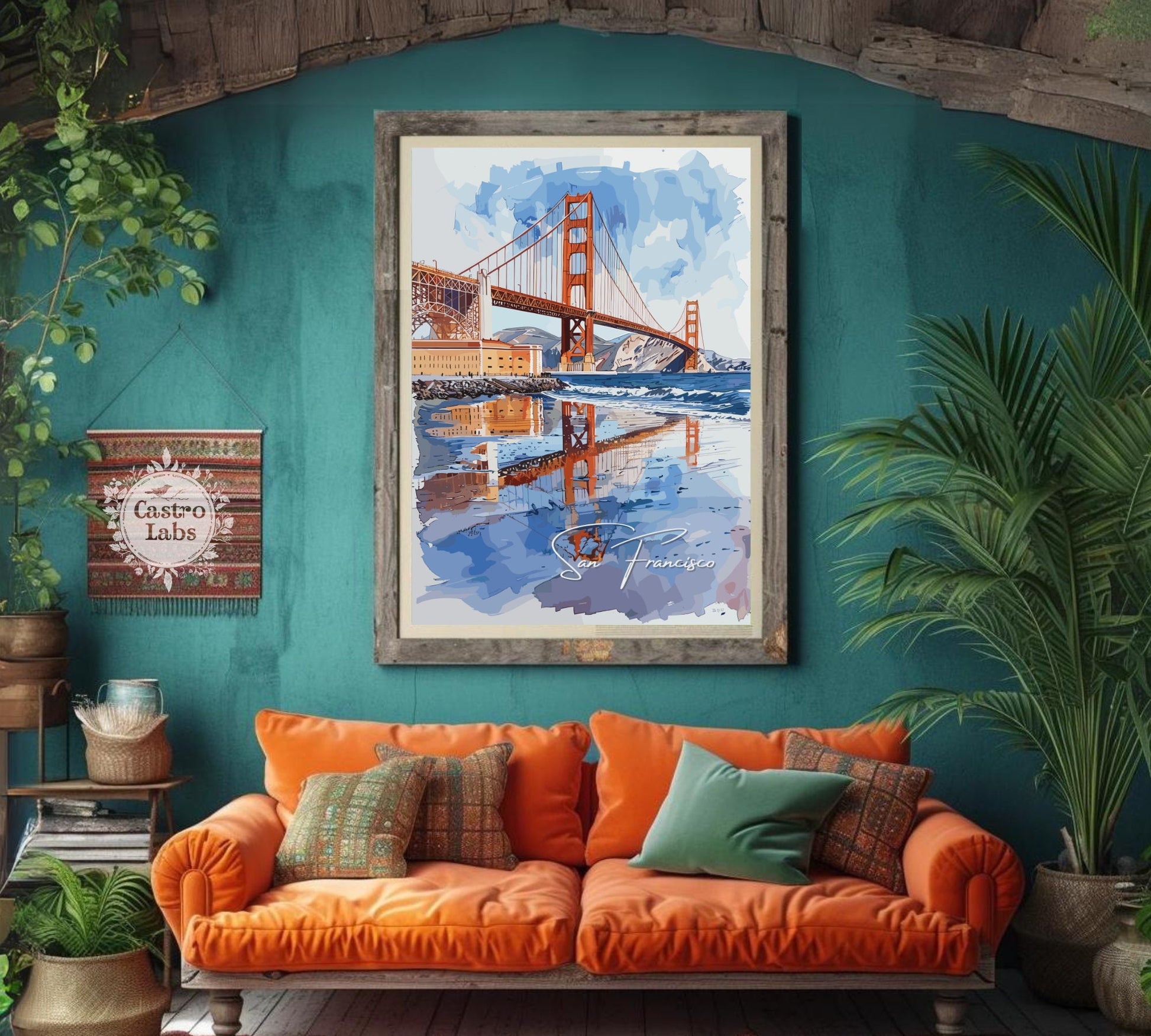 San Francisco Poster, San Francisco California Photo Print, San Francisco Artwork, Home Décor, San Francisco Painting