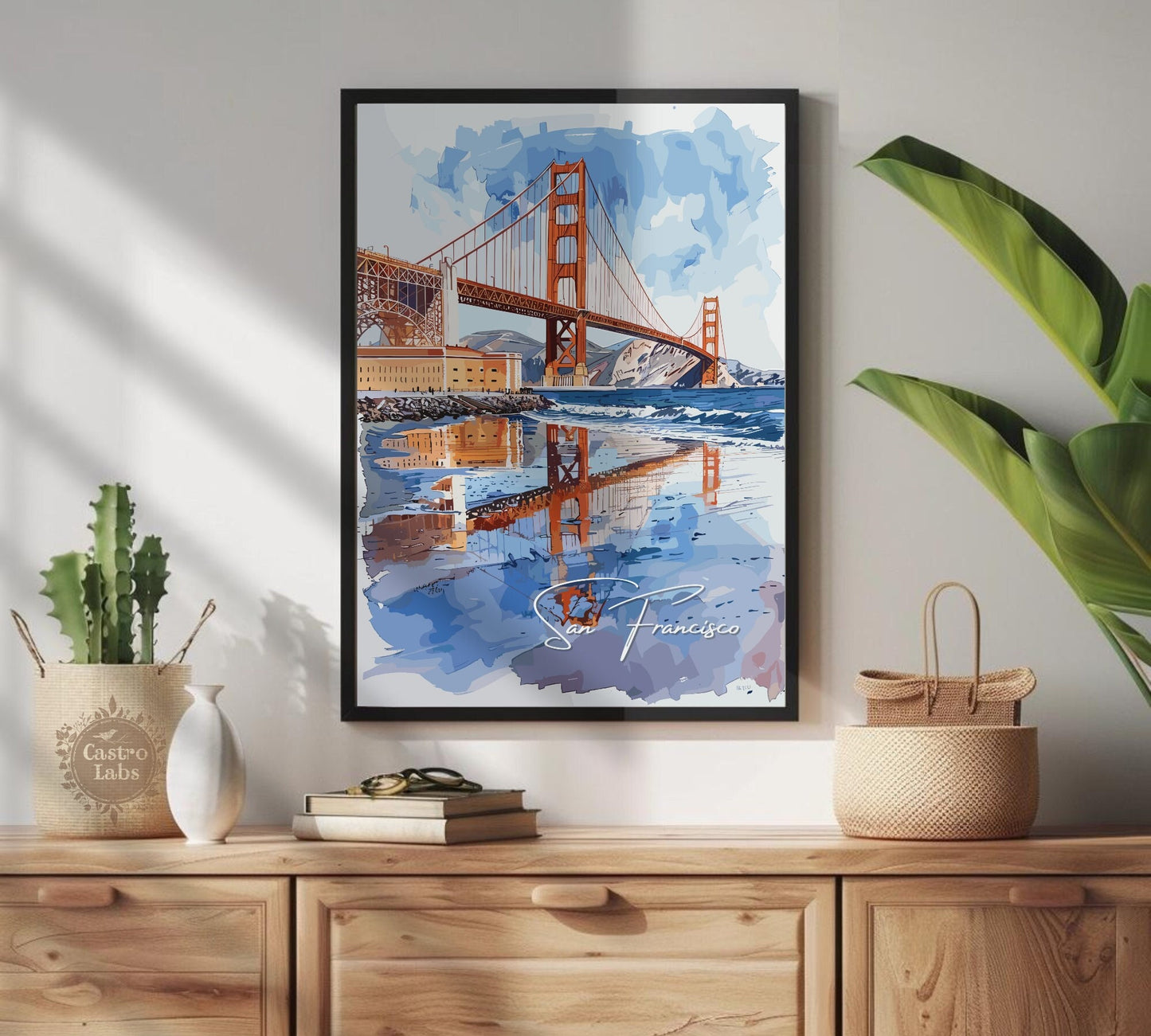 San Francisco Poster, San Francisco California Photo Print, San Francisco Artwork, Home Décor, San Francisco Painting