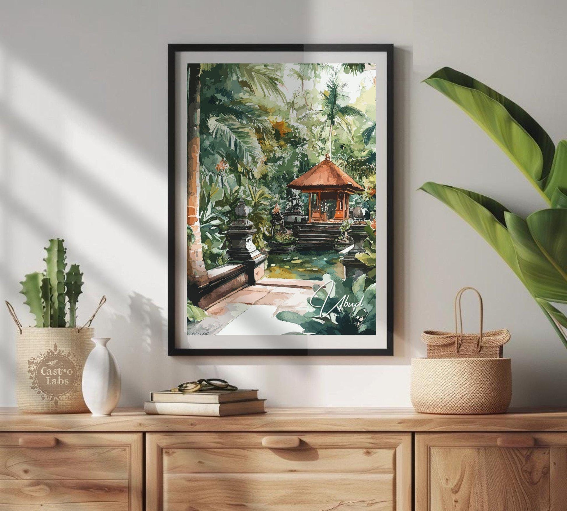 Ubud Travel Poster