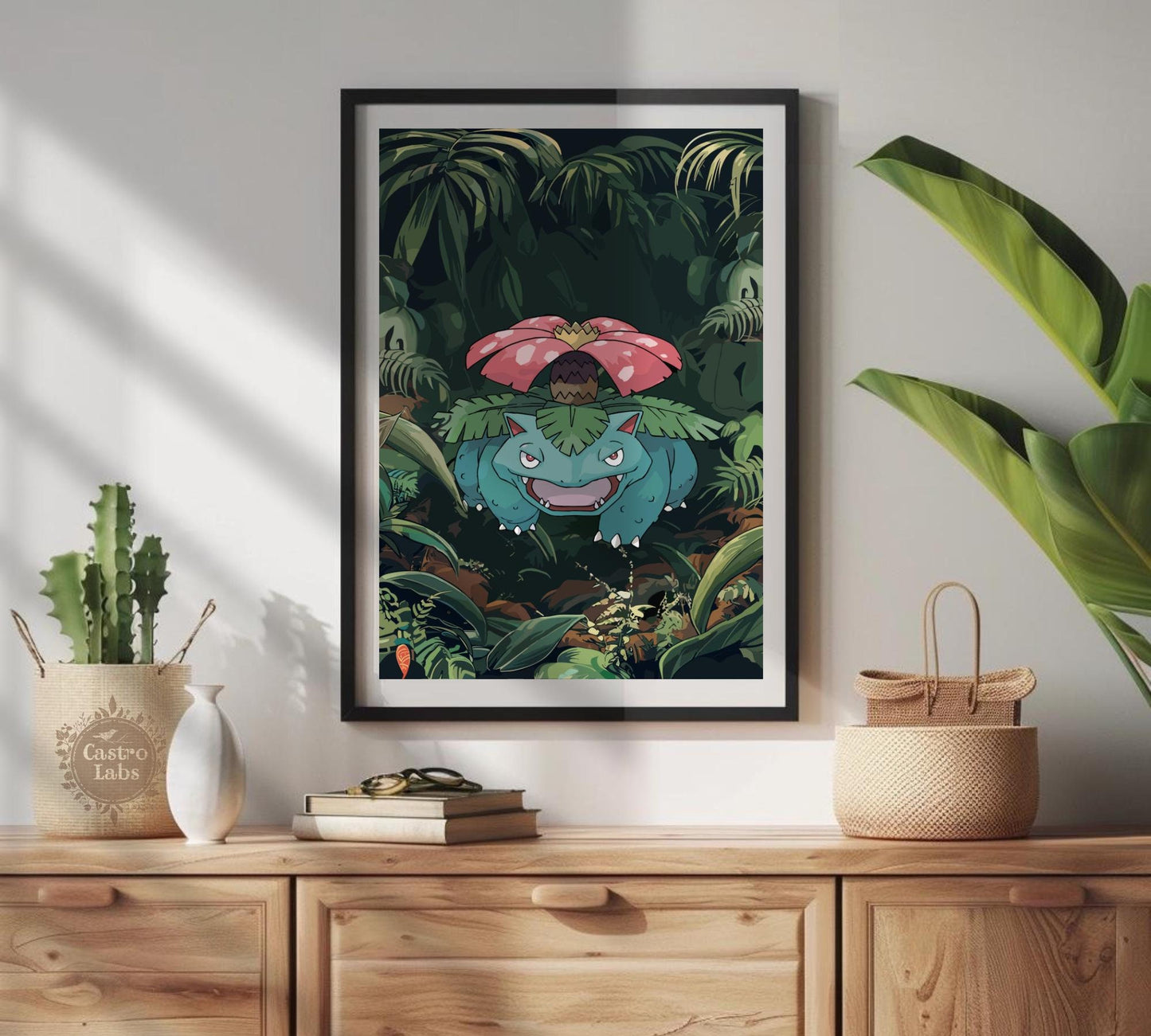 Venusaur Poster: Japanese Tapestry Style Pokemon Anime Poster