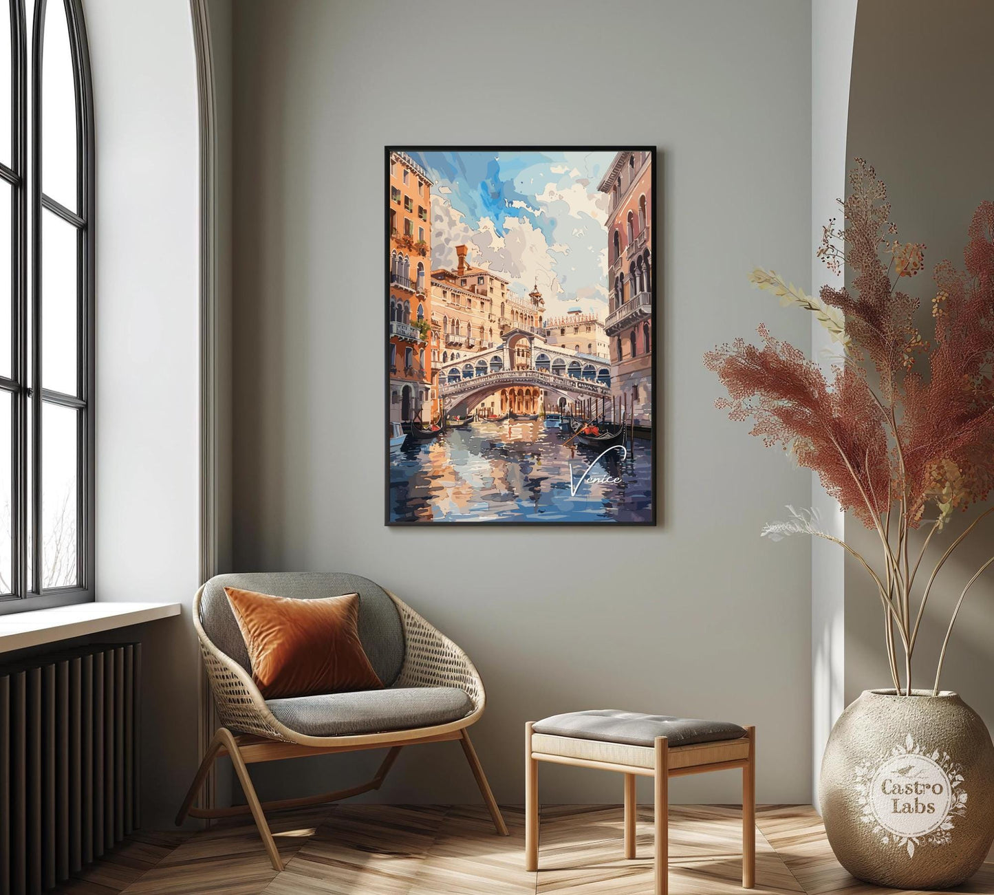 Venice Poster, Venice Print, Ponte di Rialto Poster