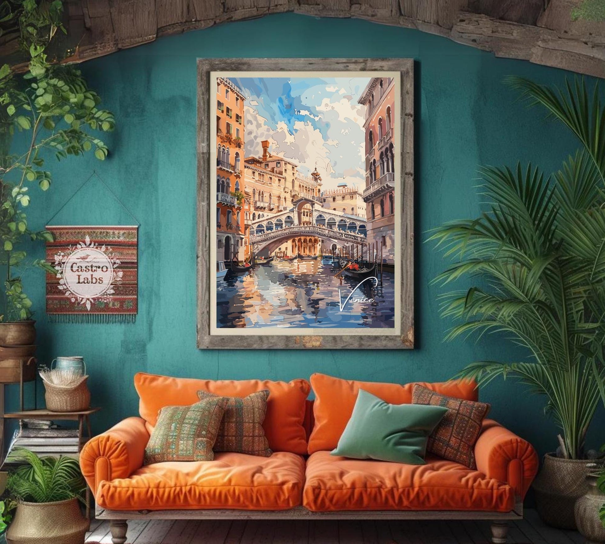 Venice Poster, Venice Print, Ponte di Rialto Poster