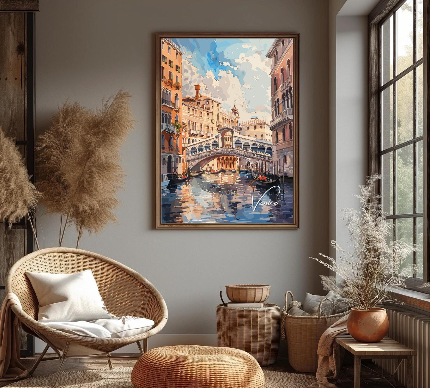 Venice Poster, Venice Print, Ponte di Rialto Poster