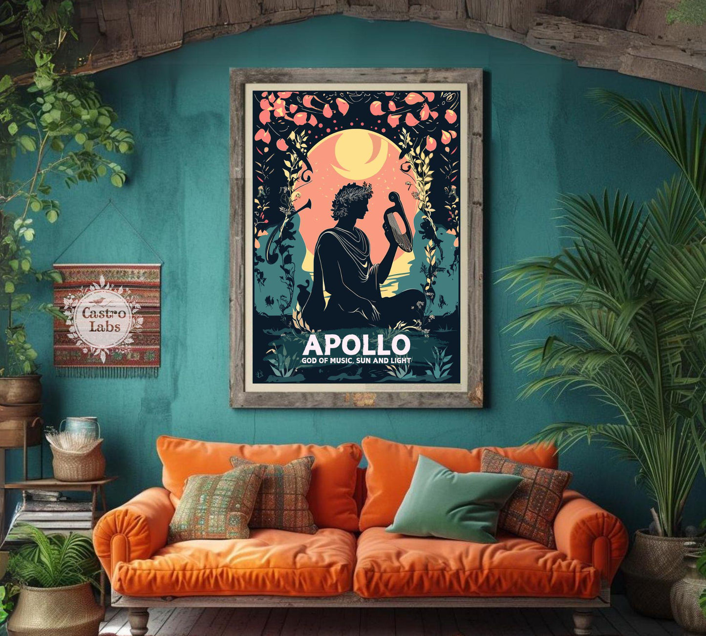 Apollo God Poster, Greek God Apollo