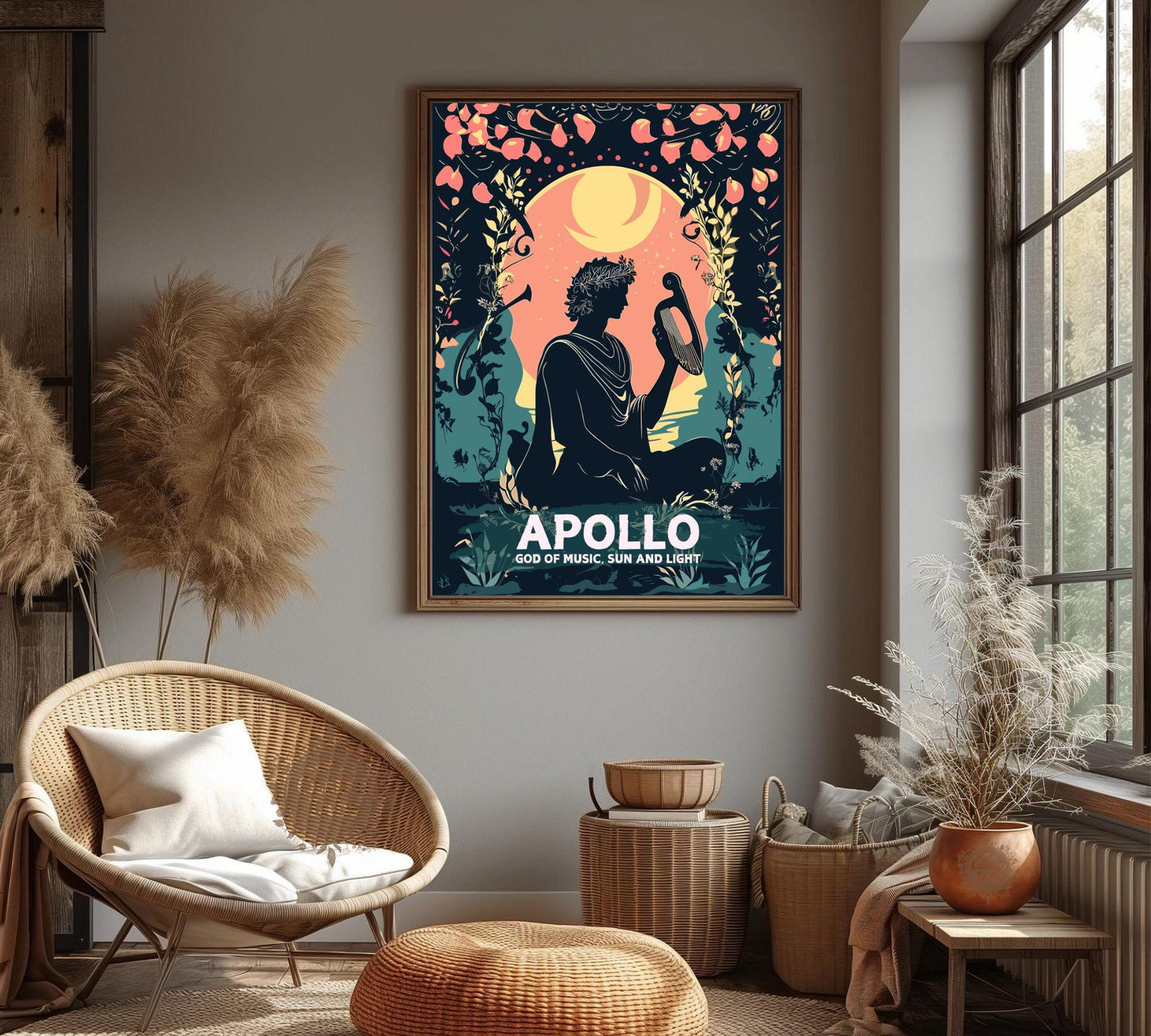 Apollo God Poster, Greek God Apollo