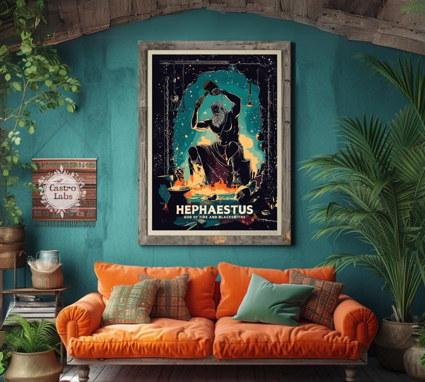 Hephaestus God Poster