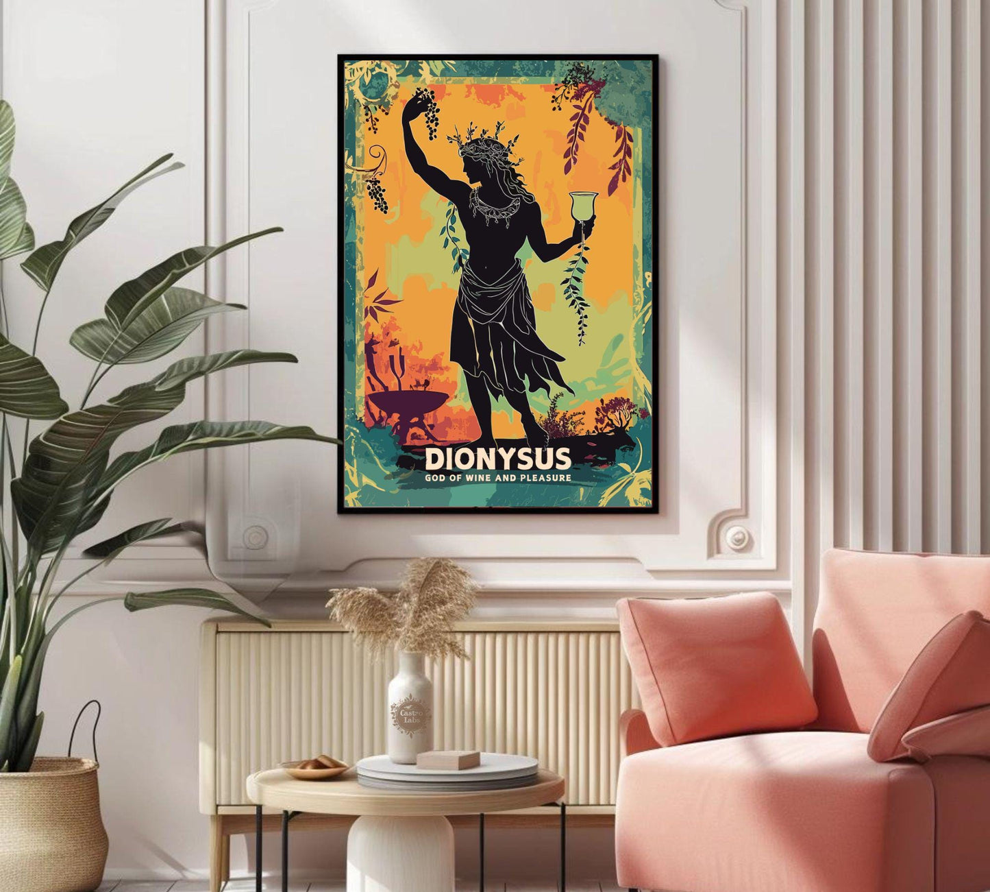 Dionysus God Poster, Greek God Dionysus