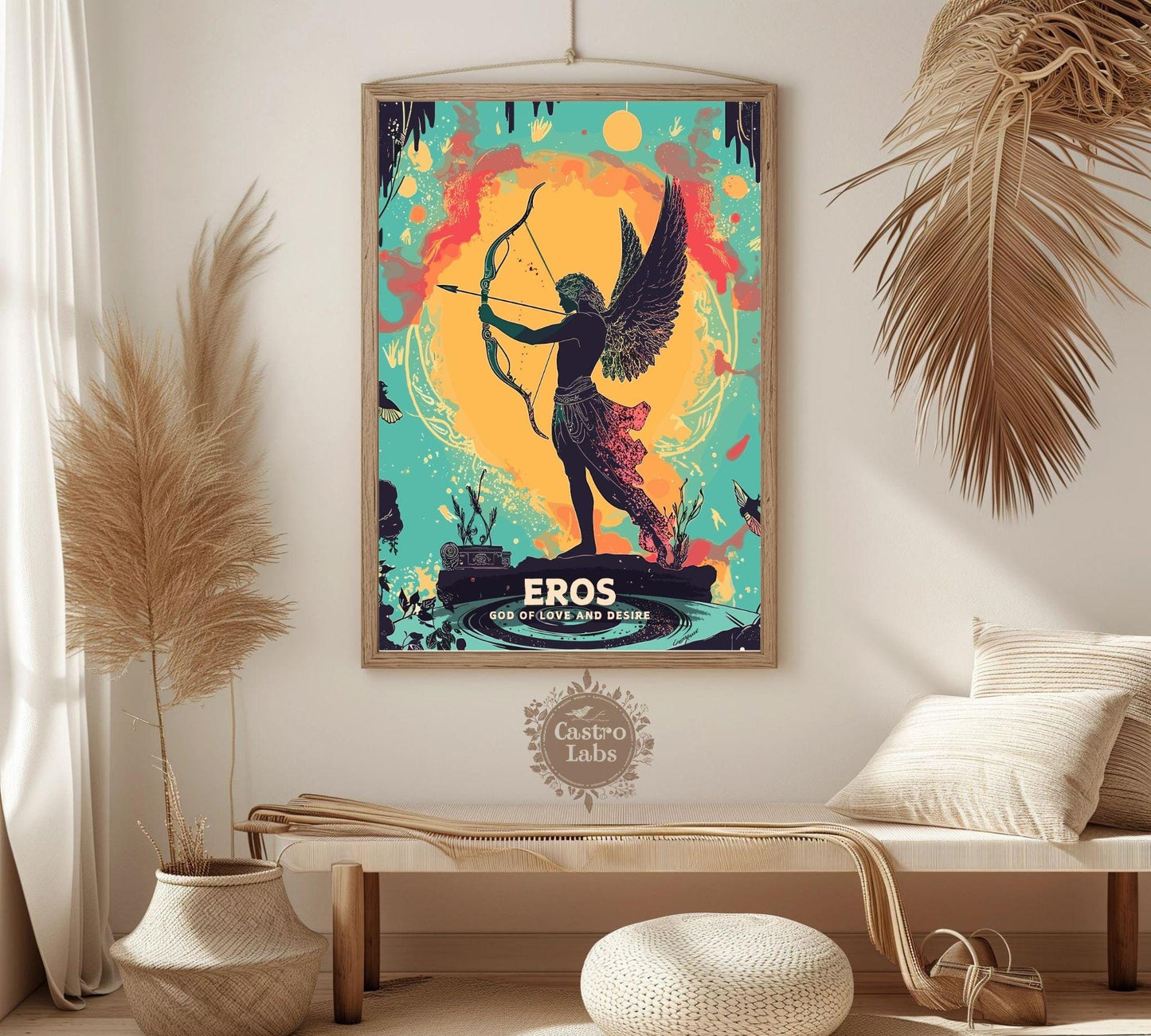 Eros God Poster, Greek God Eros