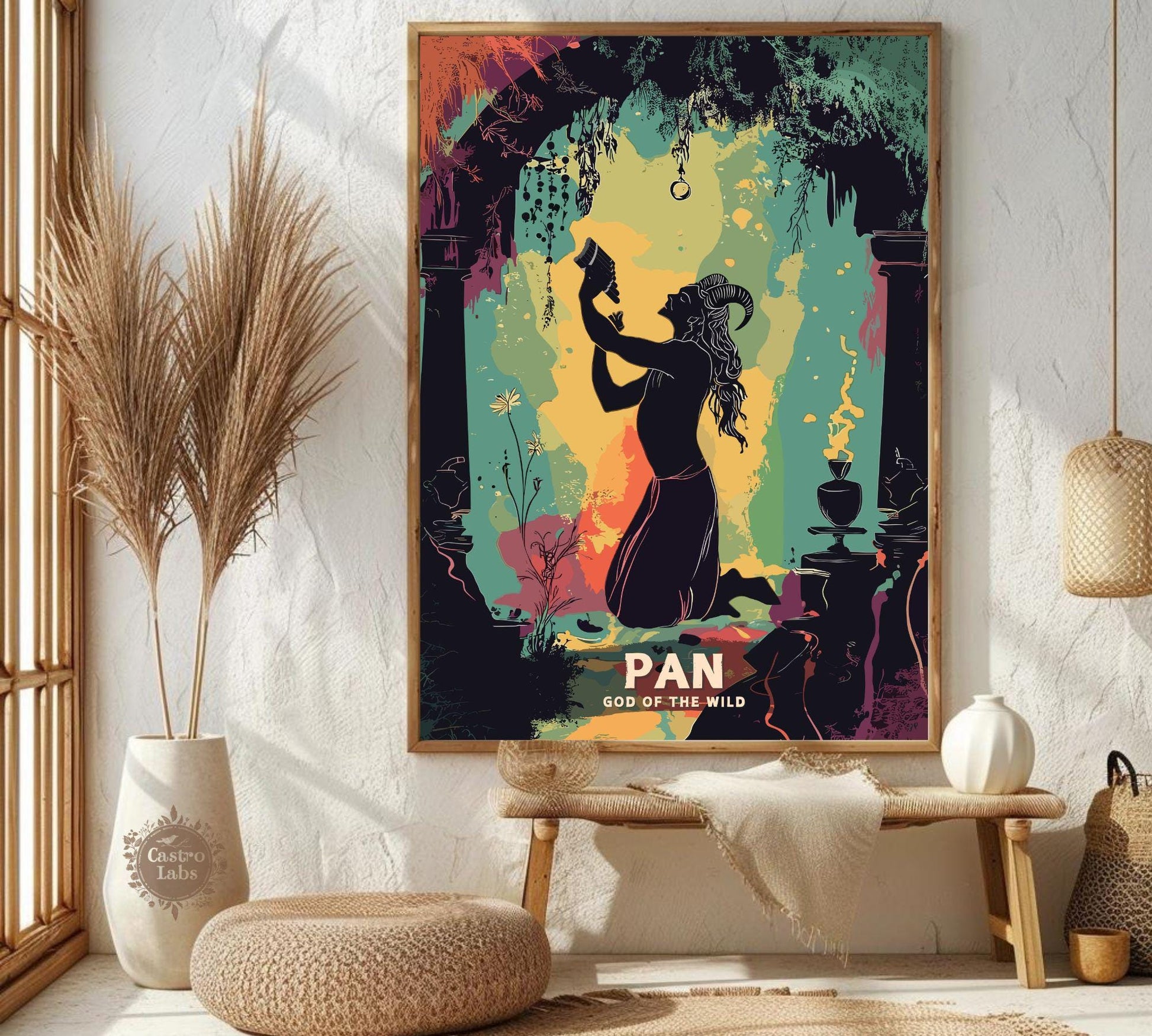 Pan God Poster, Greek God Pan