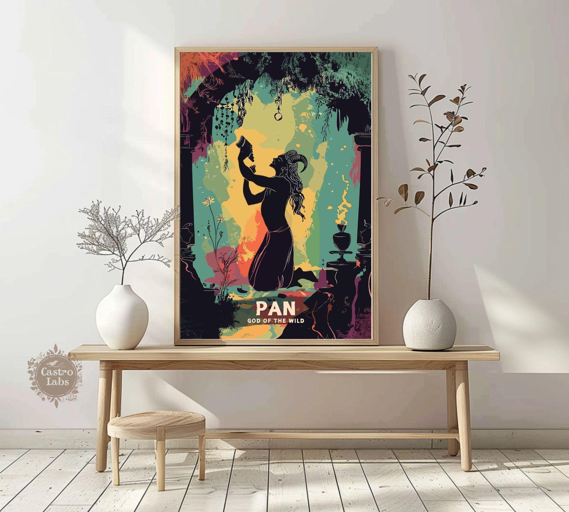 Pan God Poster, Greek God Pan