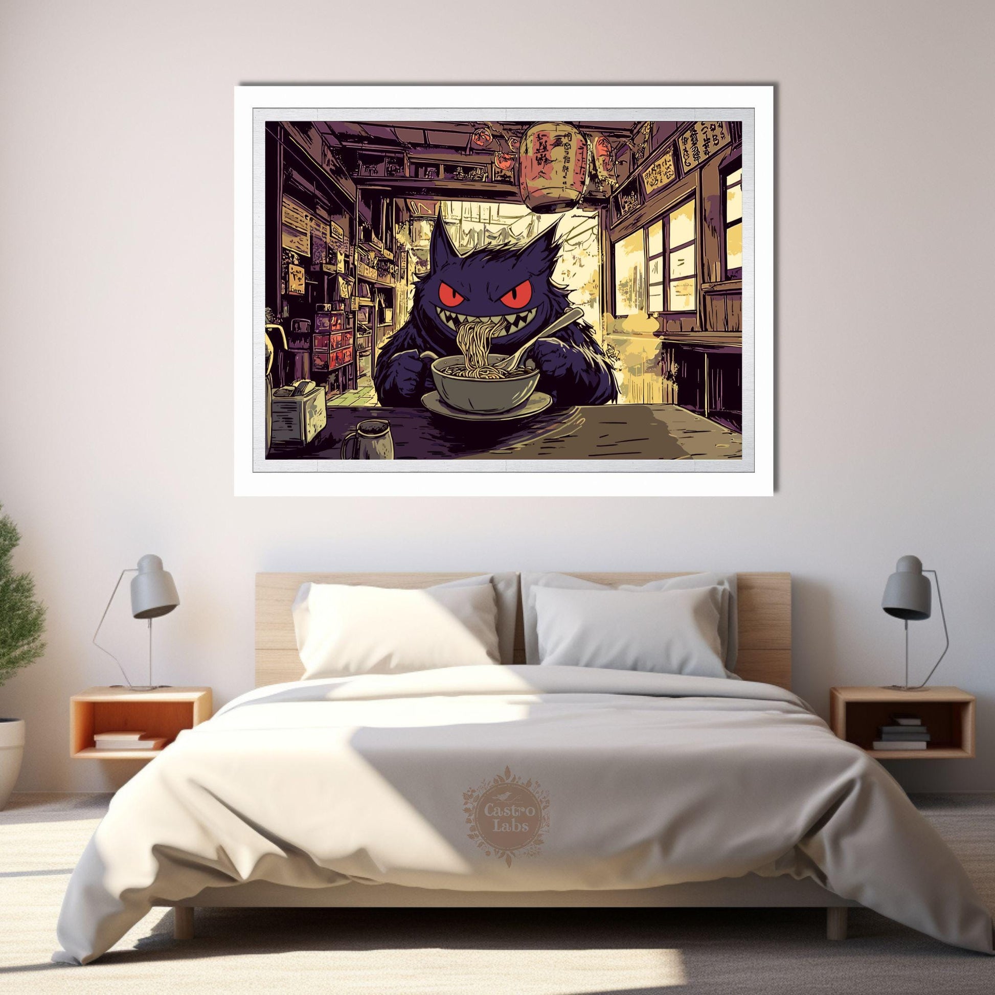 Gengar Ramen Series Landscape Poster