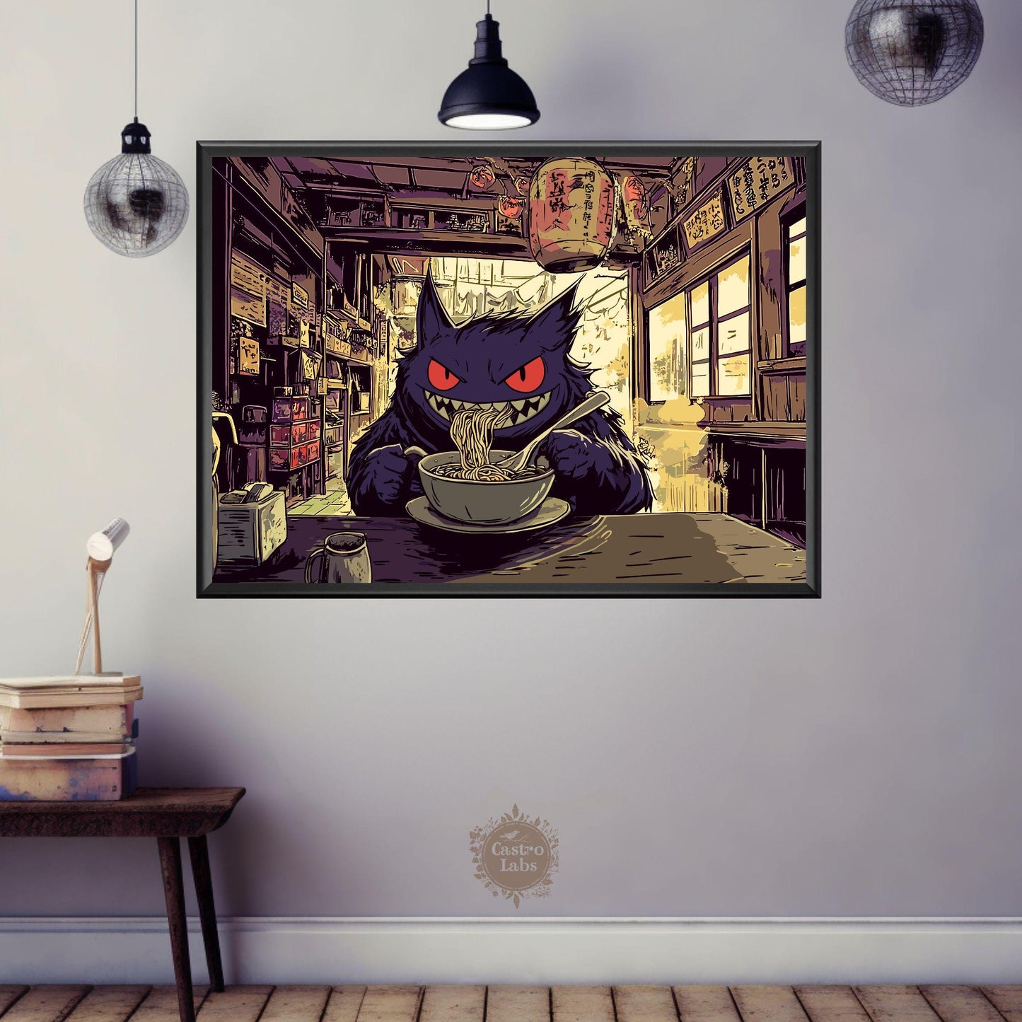 Gengar Ramen Series Landscape Poster