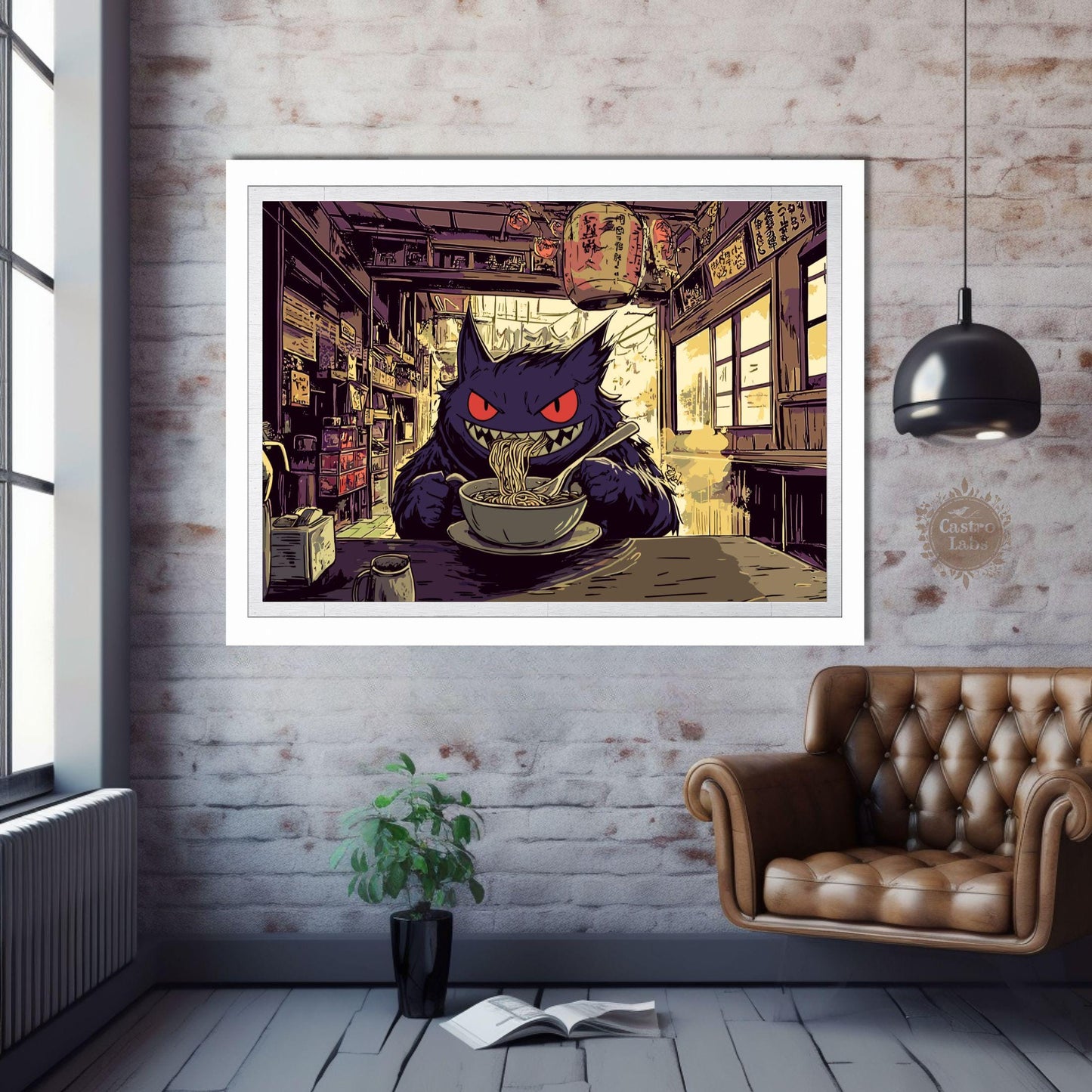 Gengar Ramen Series Landscape Poster