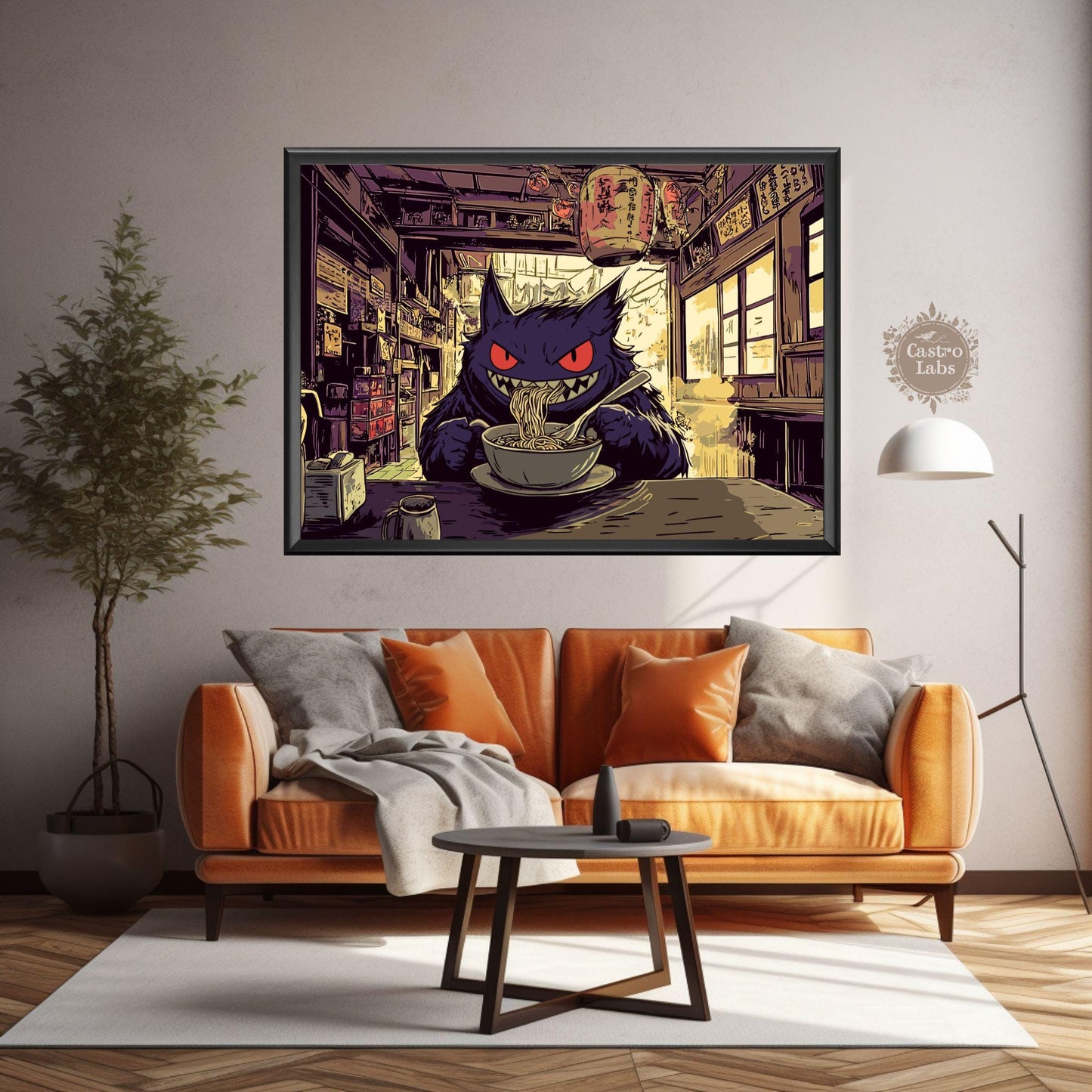 Gengar Ramen Series Landscape Poster