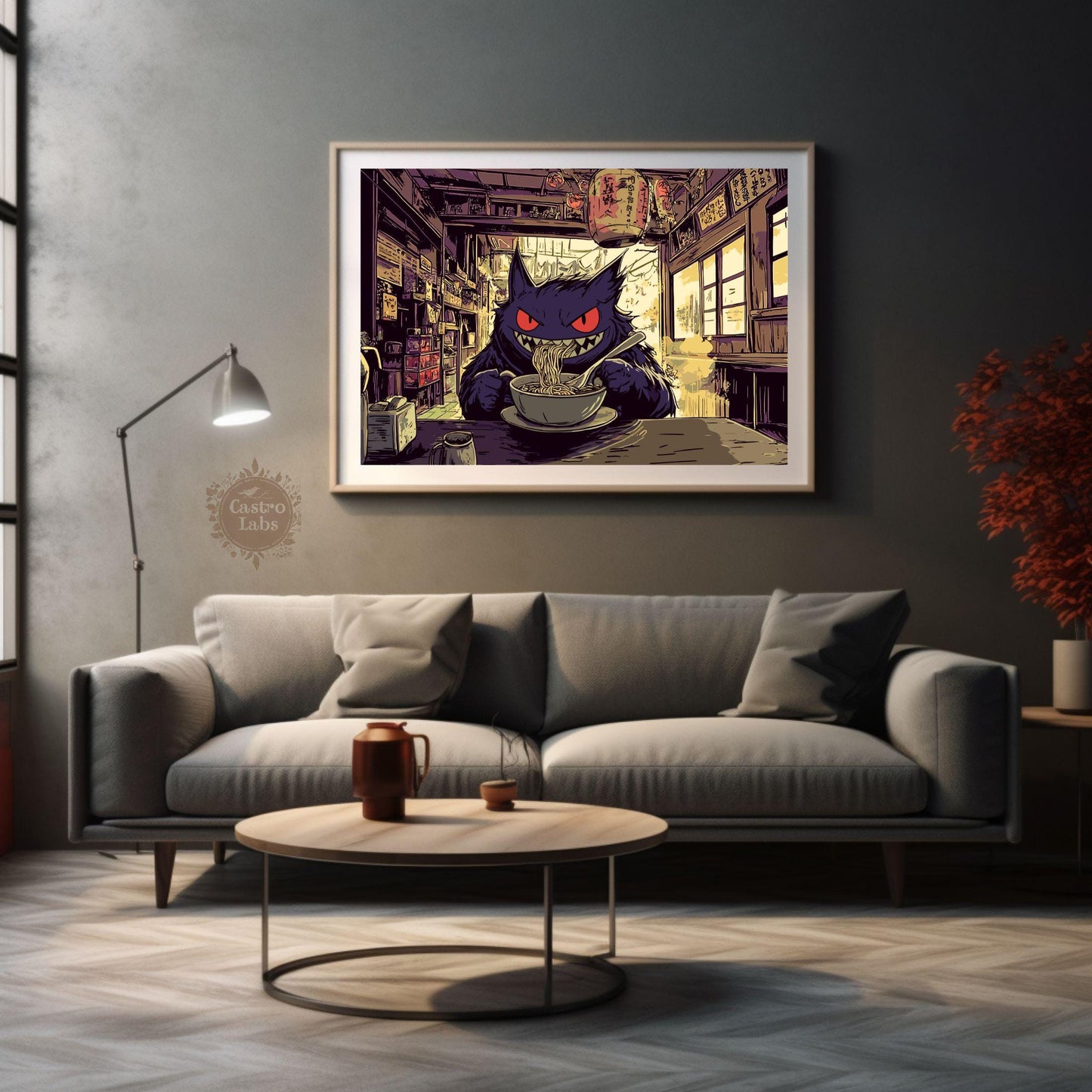 Gengar Ramen Series Landscape Poster