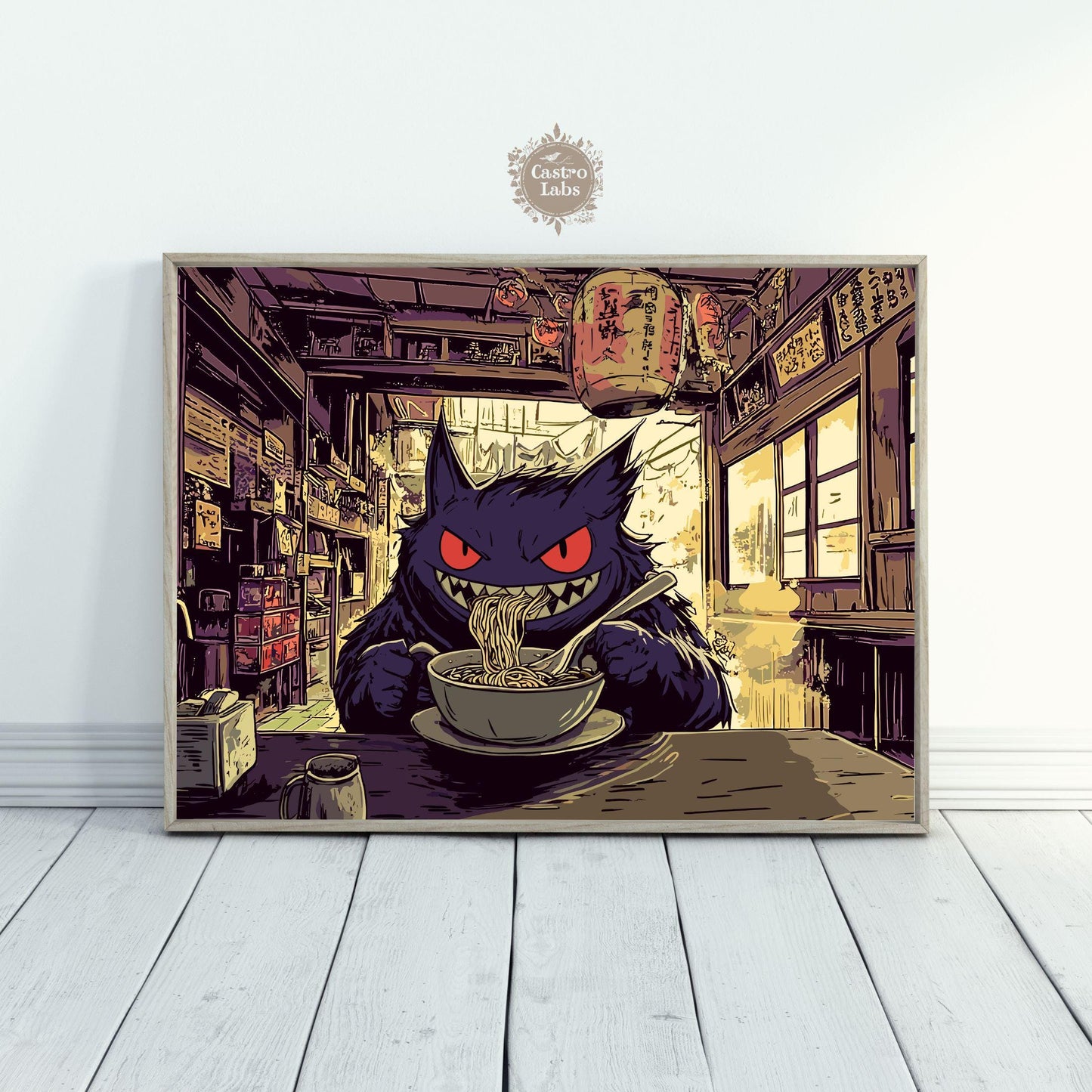 Gengar Ramen Series Landscape Poster