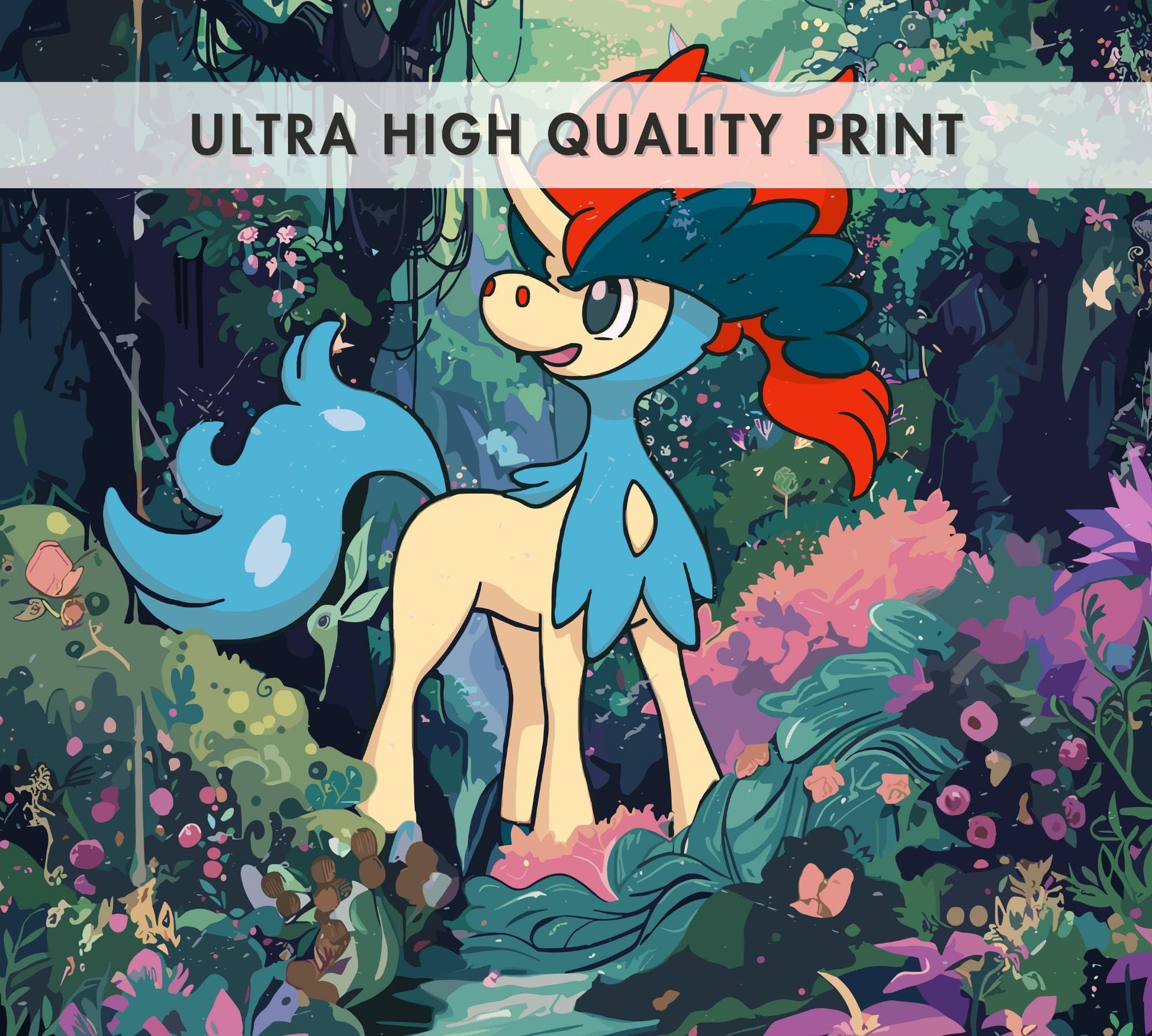 Keldeo Poster: Legendary Pokemon