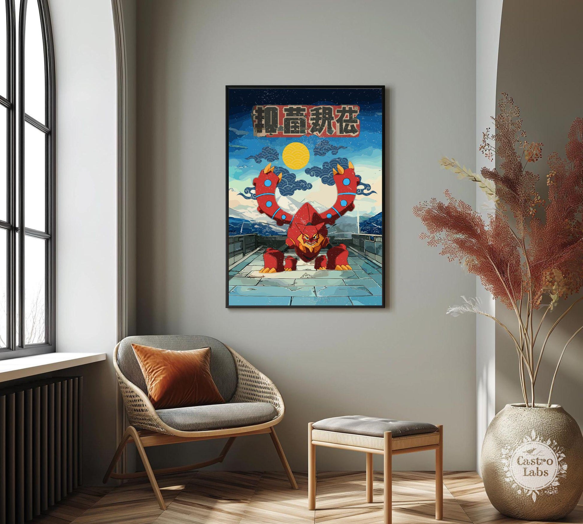 Volcanion Poster: Japanese Style