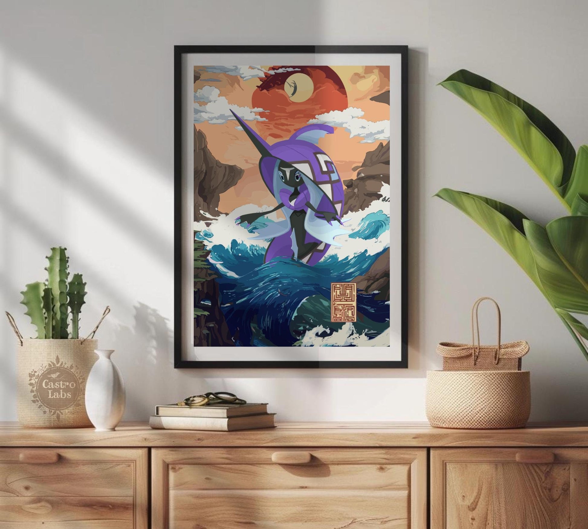 Tapu Fini Poster: Legendary Pokemon