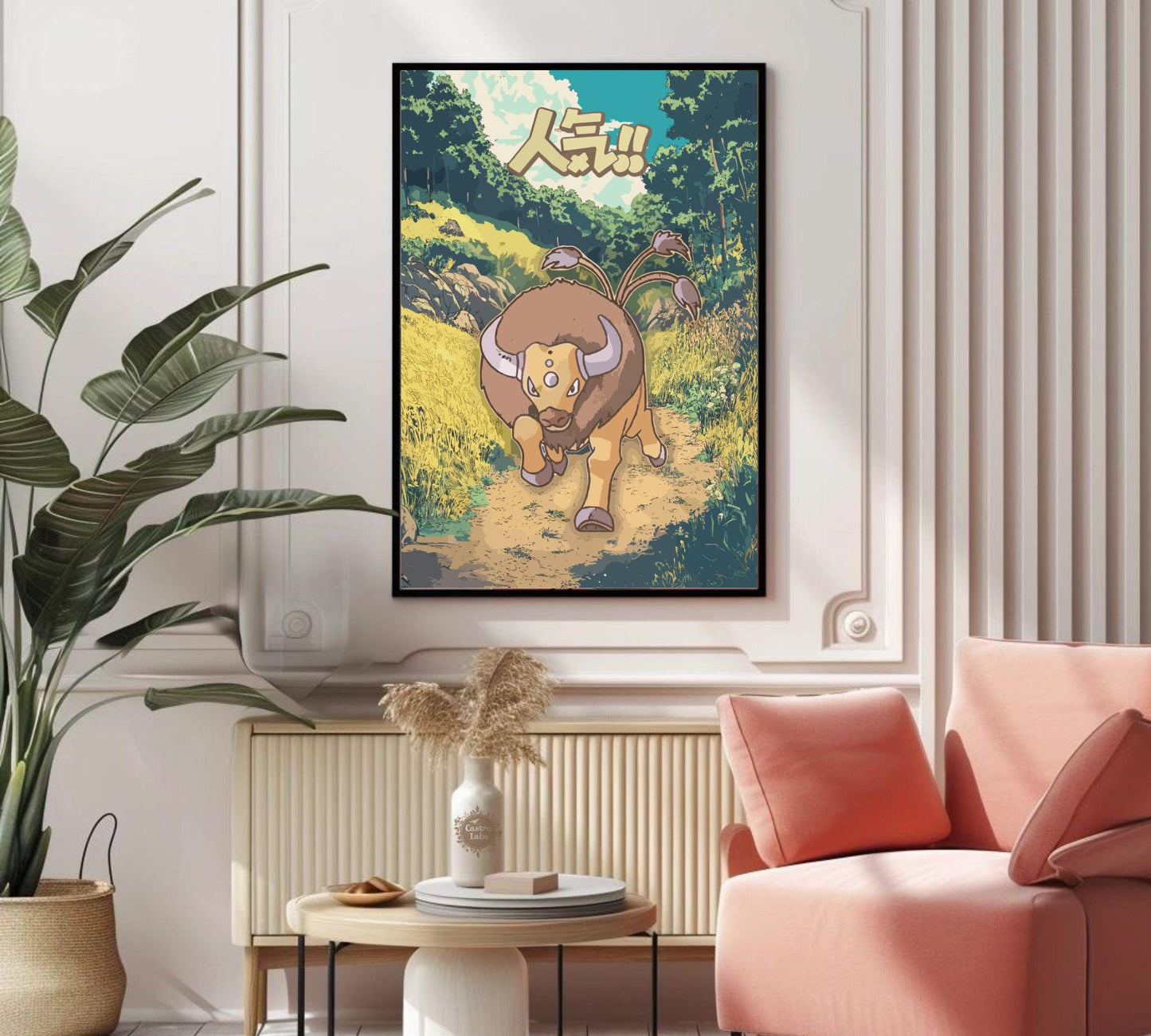 Tauros Poster: Japanese Style Pokemon