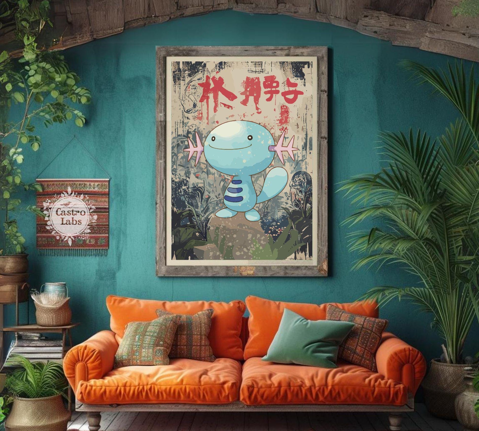 Wooper Poster: Japanese Style