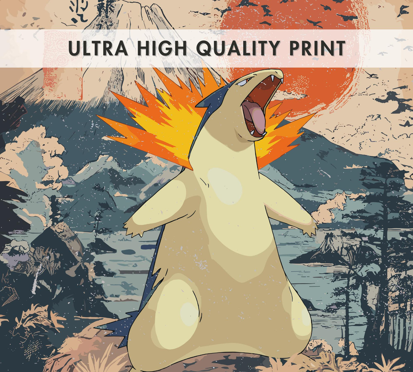 Typhlosion Poster: Legendary Pokemon