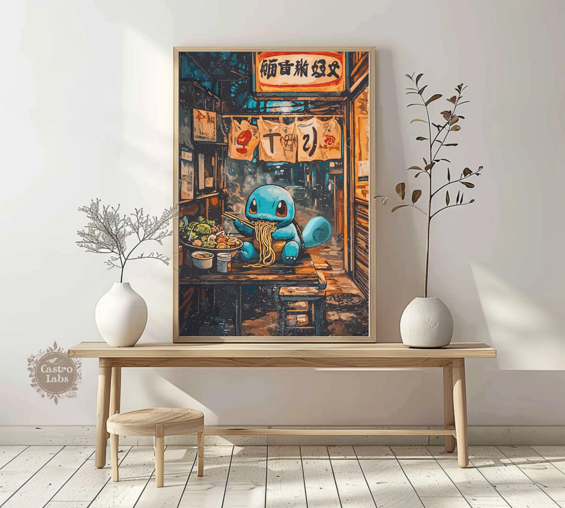 Squirtle Ramen Series Poster