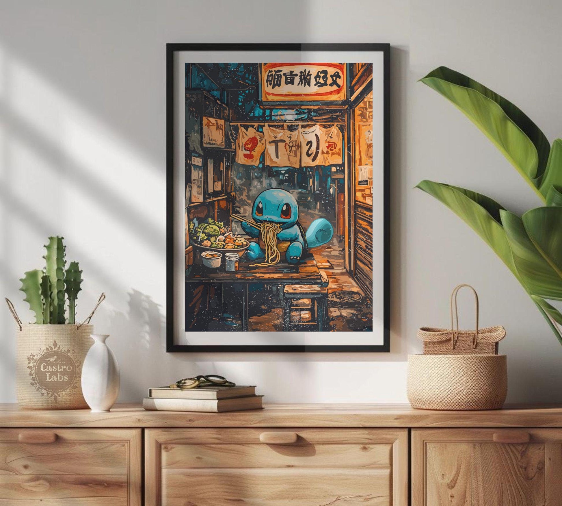 Squirtle Ramen Series Poster