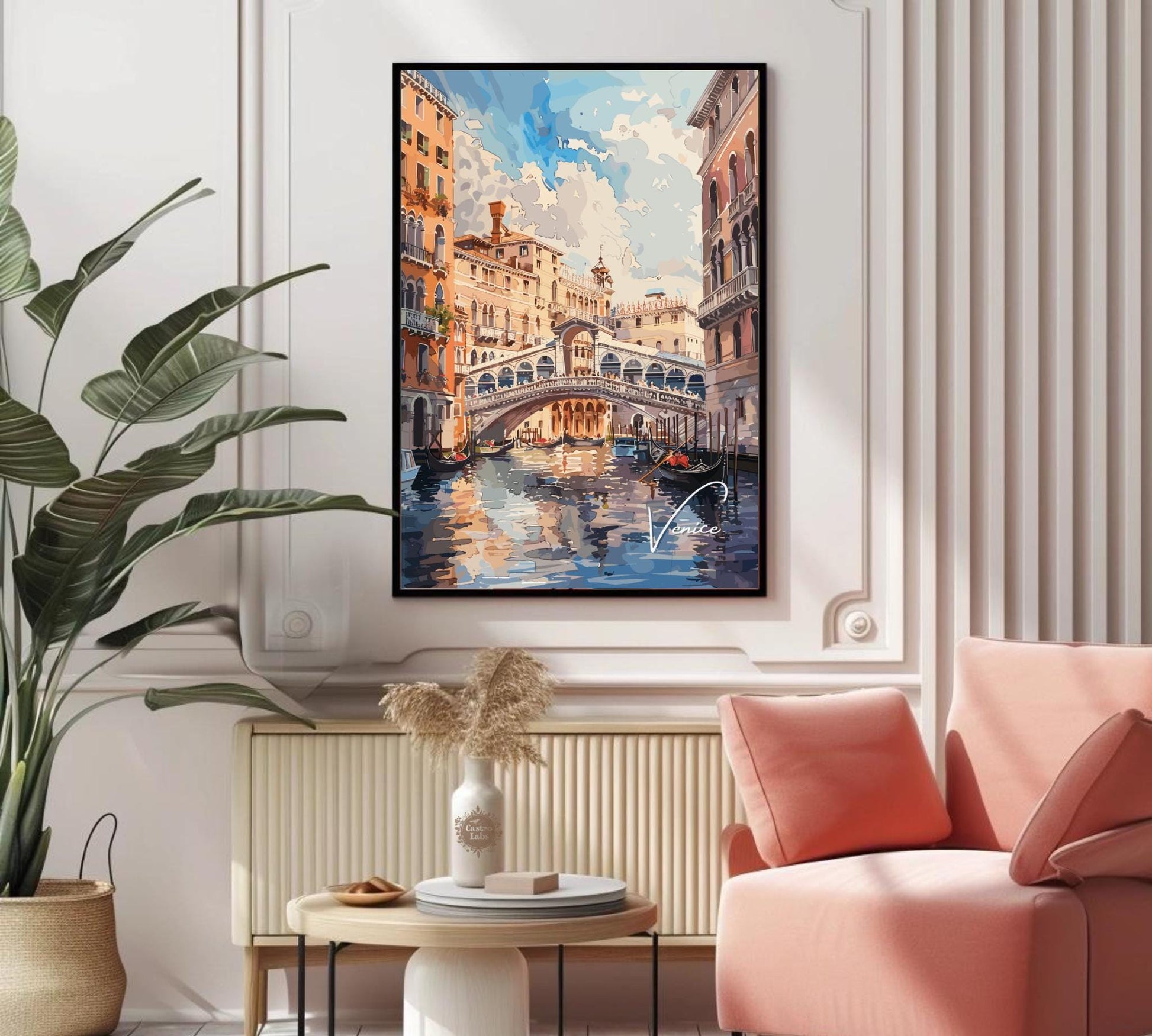 Venice Poster, Venice Print, Ponte di Rialto Poster