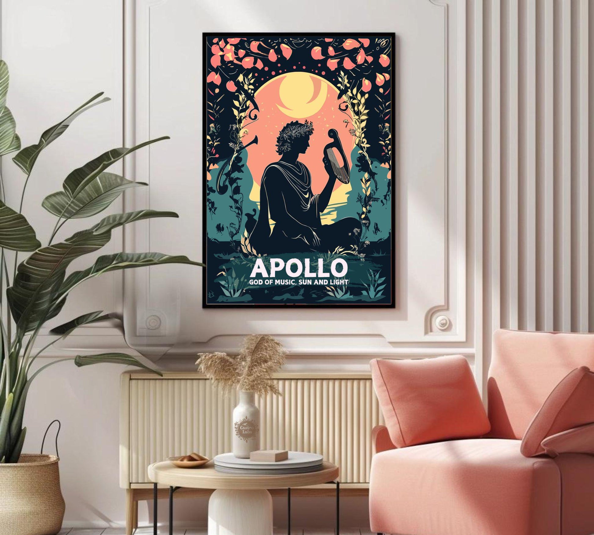 Apollo God Poster, Greek God Apollo