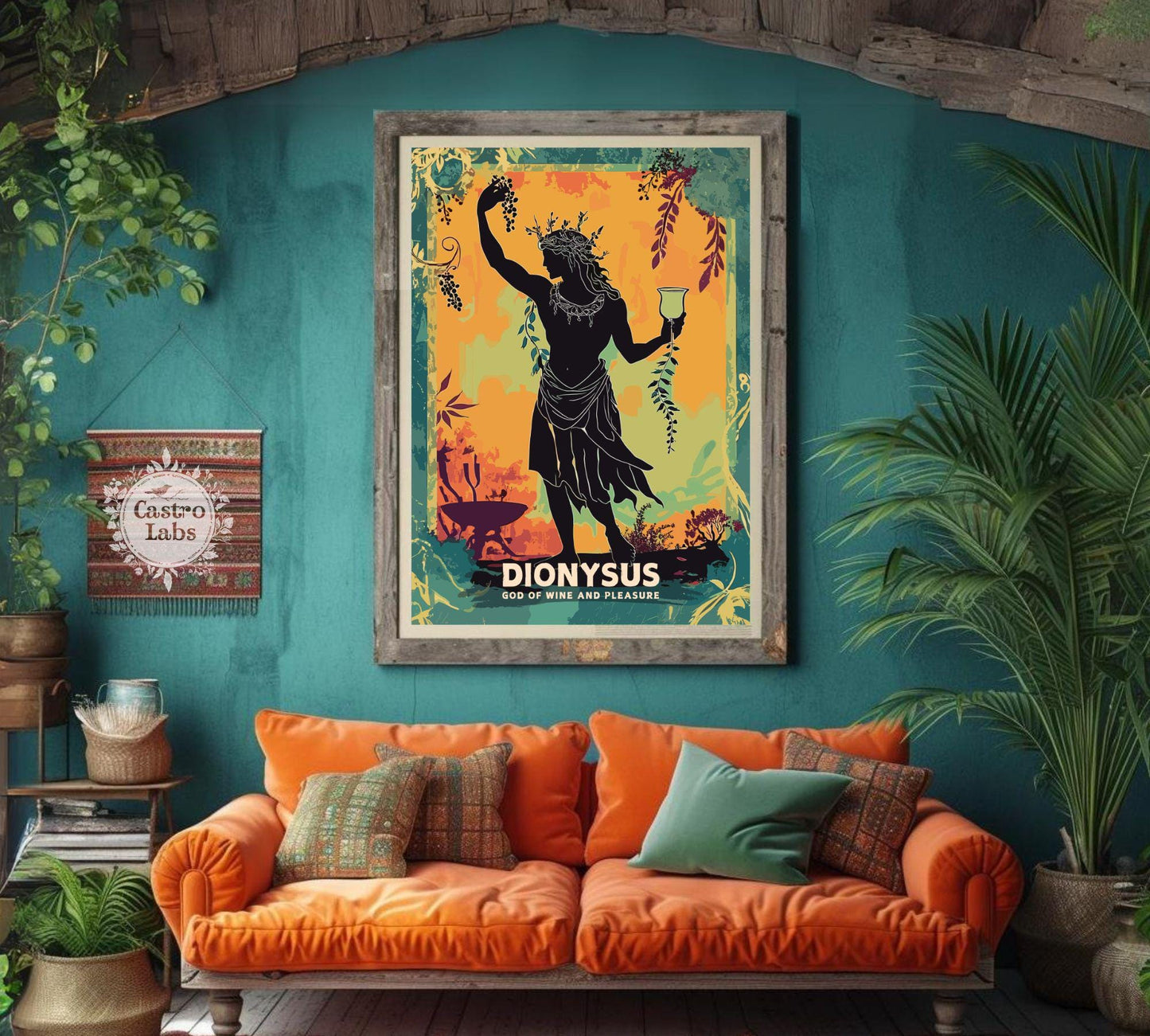 Dionysus God Poster, Greek God Dionysus