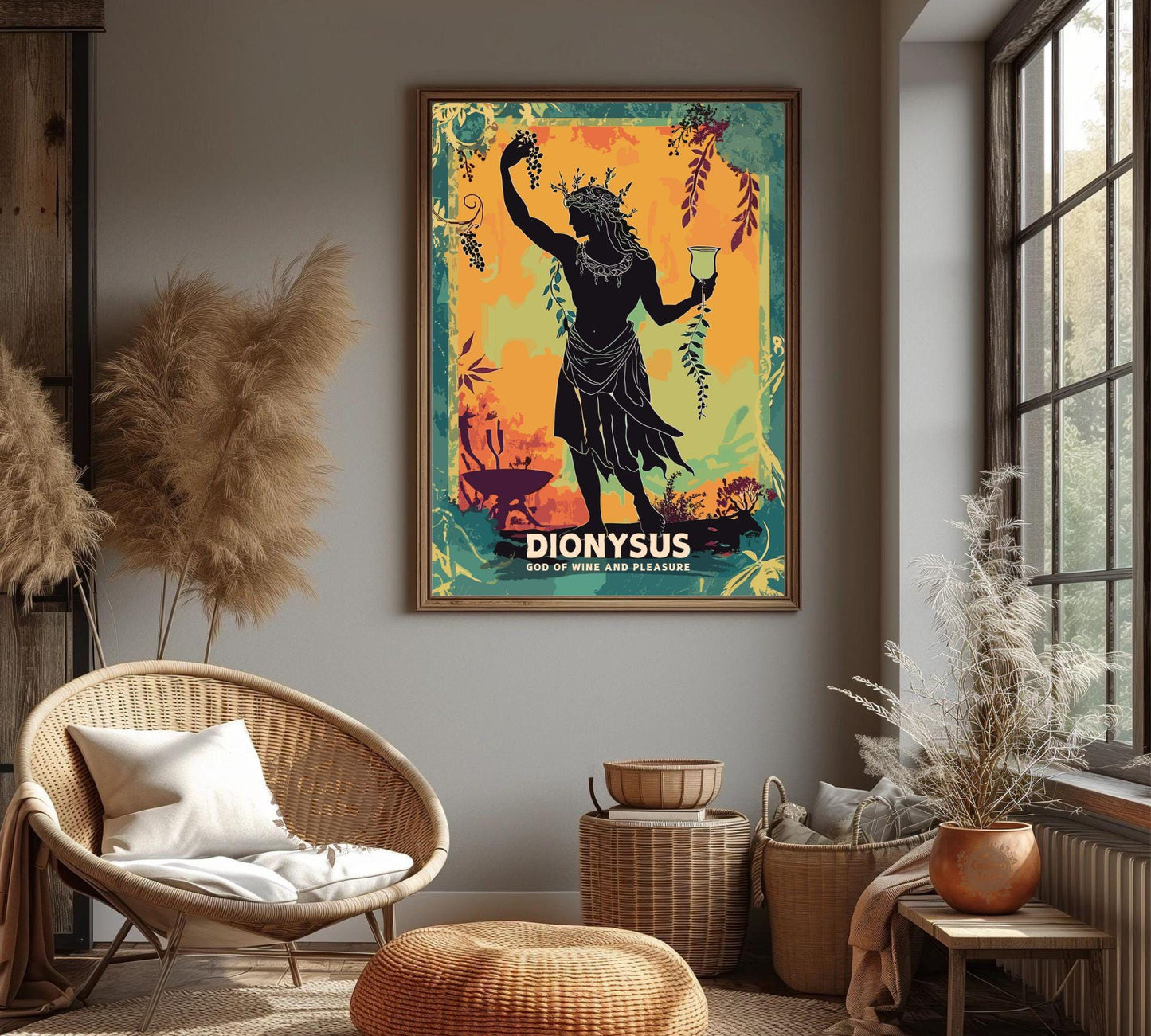 Dionysus God Poster, Greek God Dionysus