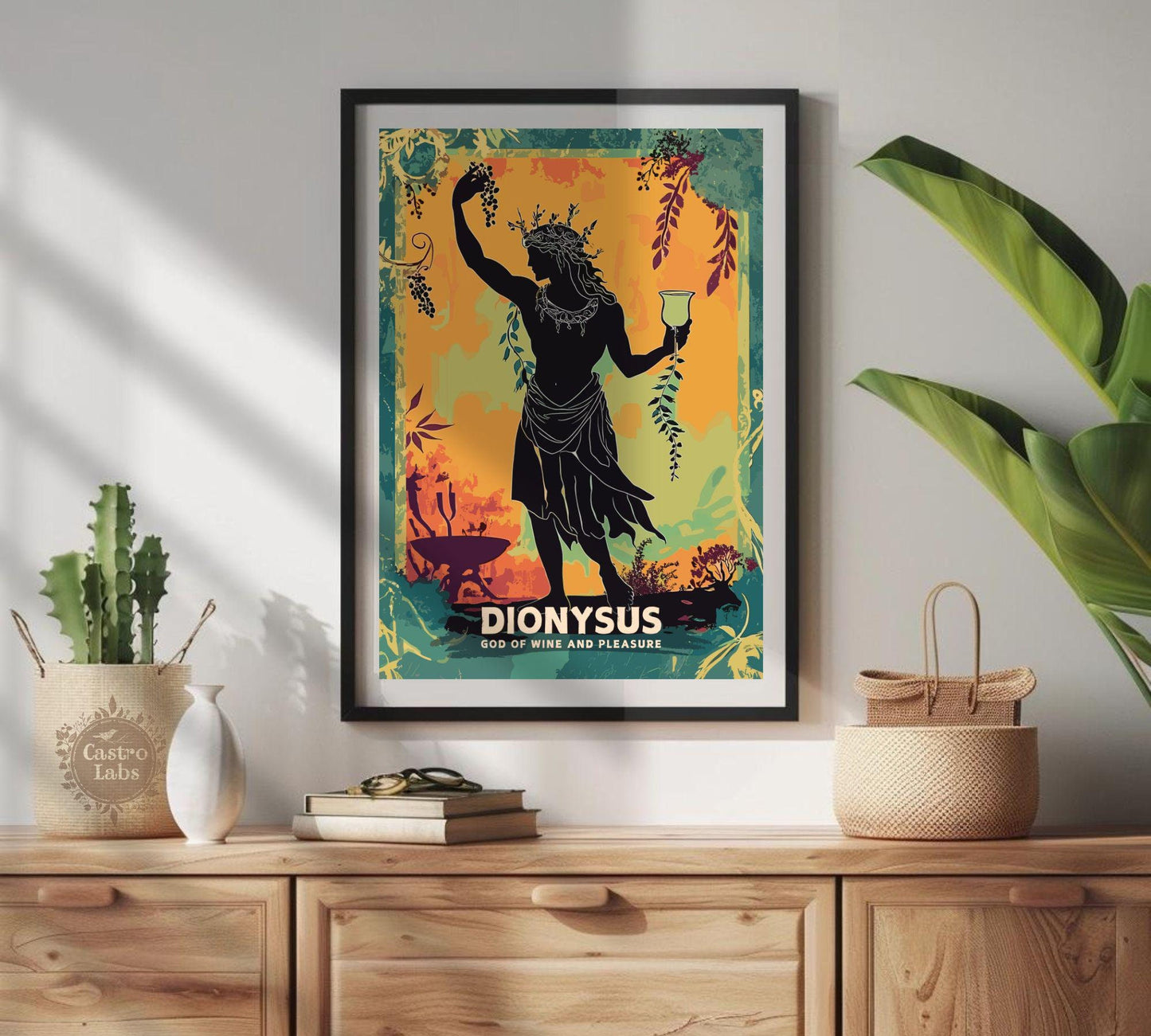 Dionysus God Poster, Greek God Dionysus